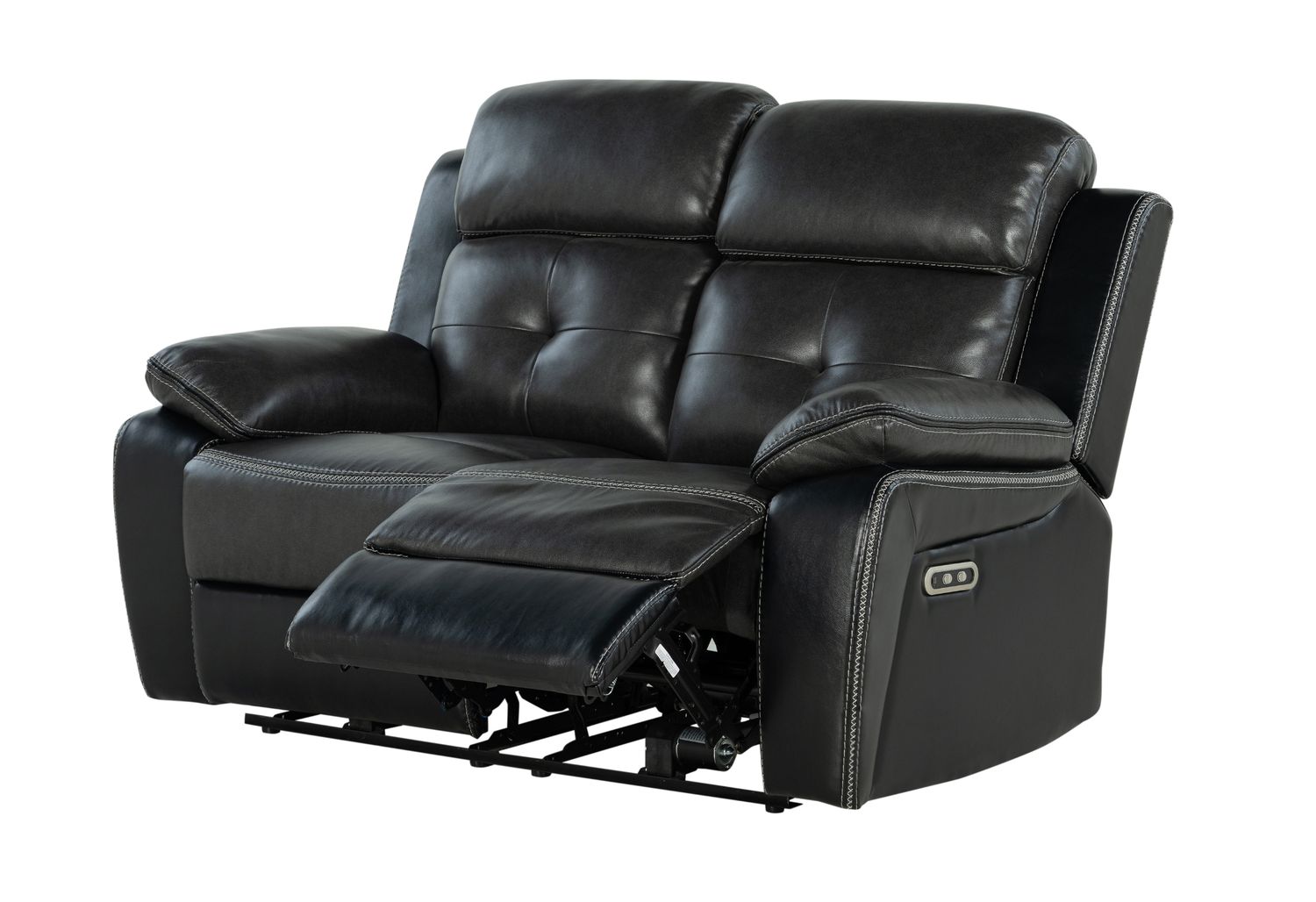 GF - U5050 Blanche Charcoal/Blanche Black Power Power Reclining Sofa/Power Reclining Loveseat