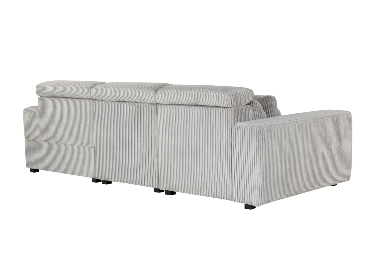 GF - U5945 Gray Right Arm Facing Chaise With 1 Pillow