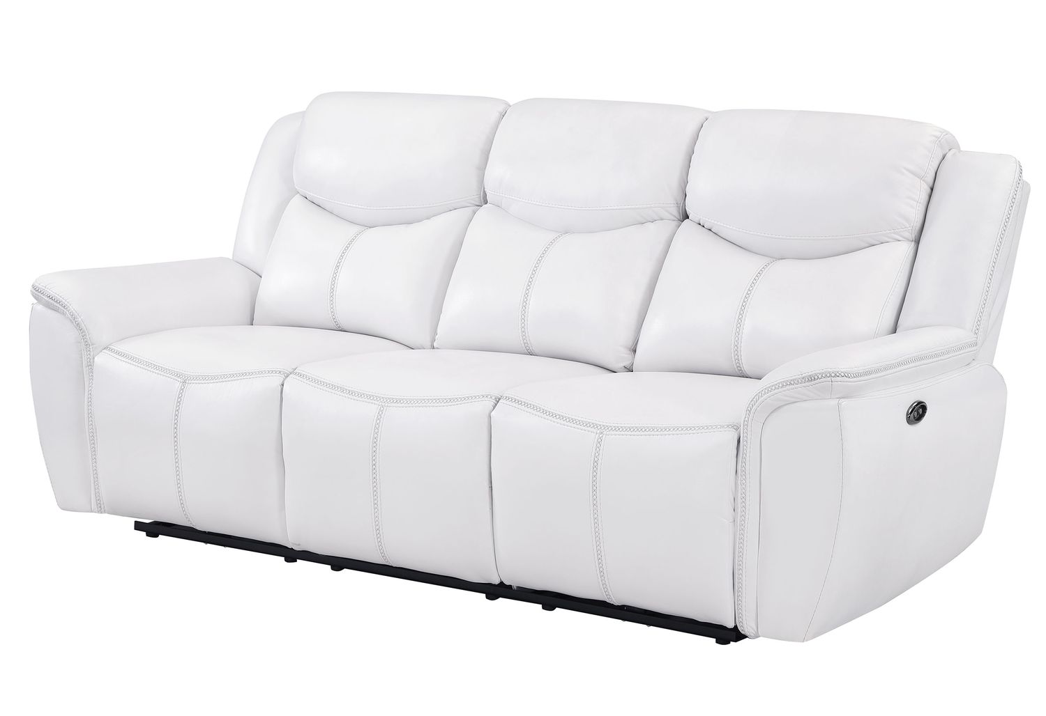 GF - U5987 White Power Reclining Sofa