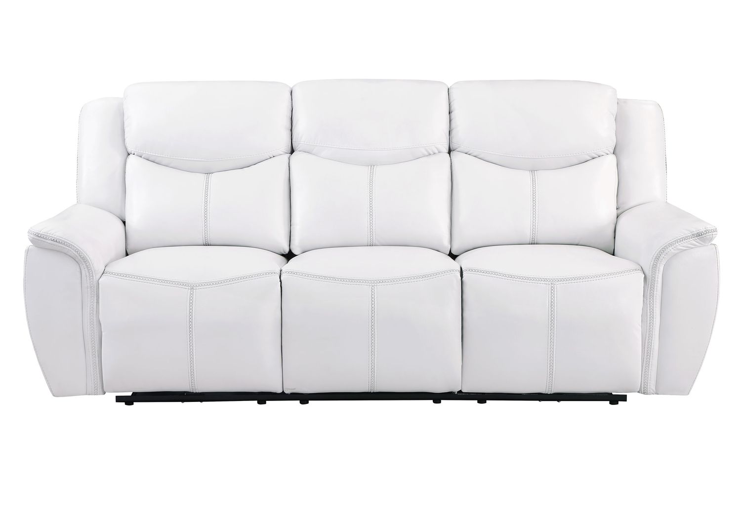 GF - U5987 White Power Reclining Sofa/Power Console Reclining Loveseat