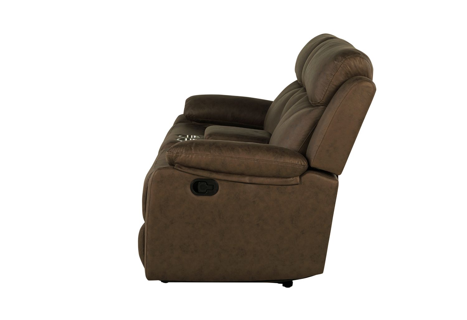 GF - U6026 Dark Brown 5 Console Reclining Loveseat