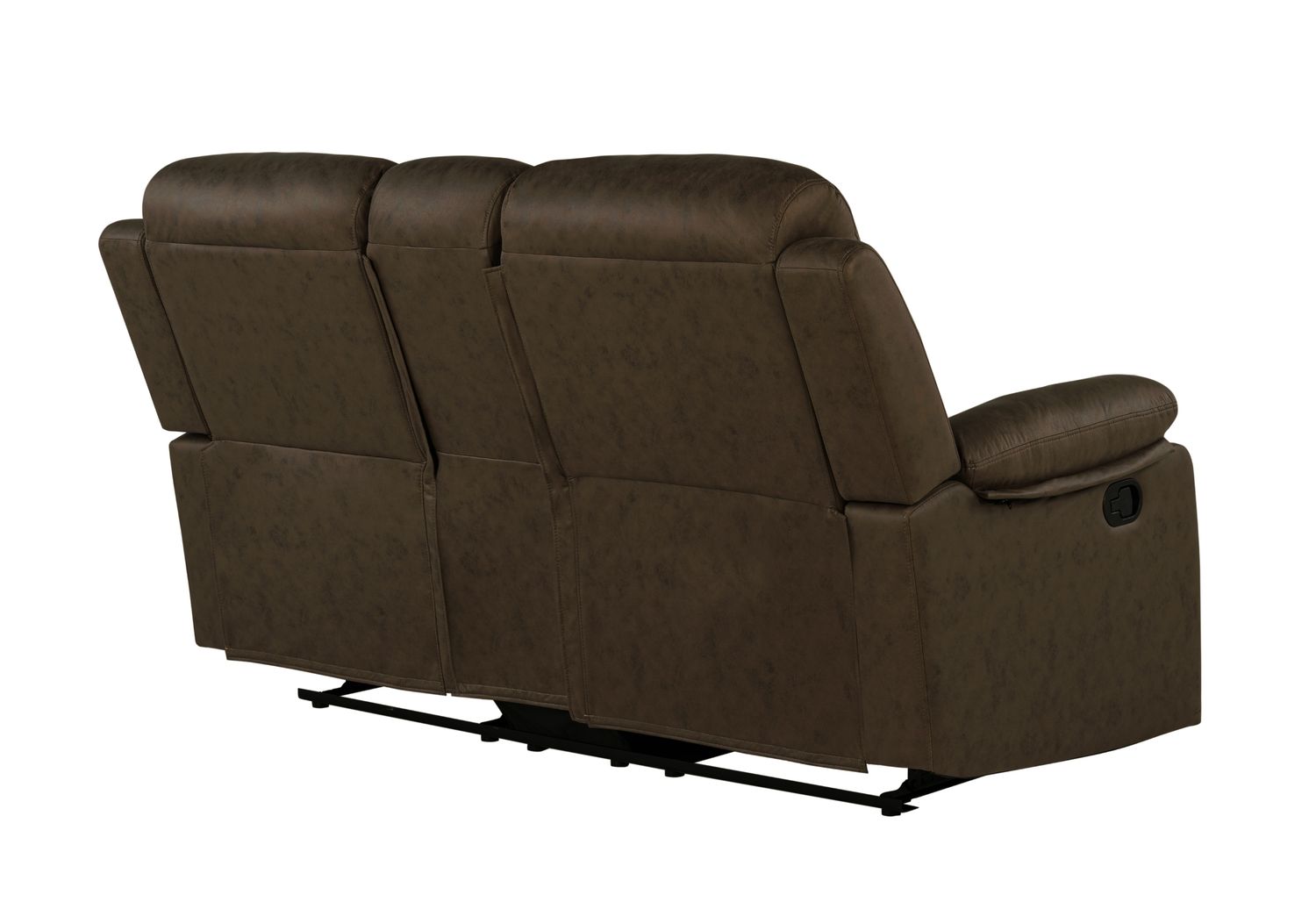 GF - U6026 Dark Brown 5 Console Reclining Loveseat