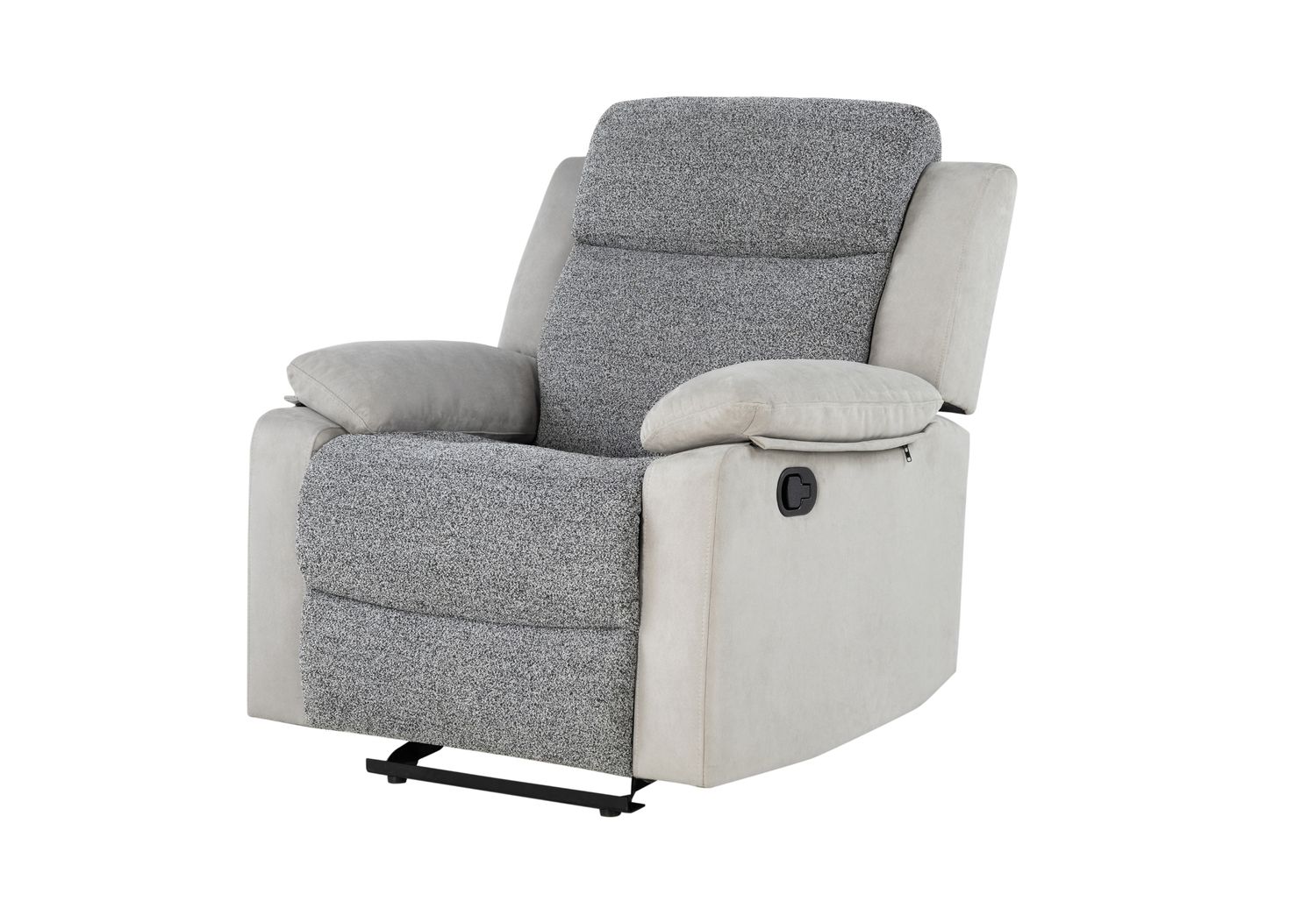 GF - U6027 Gray/White Glider Recliner