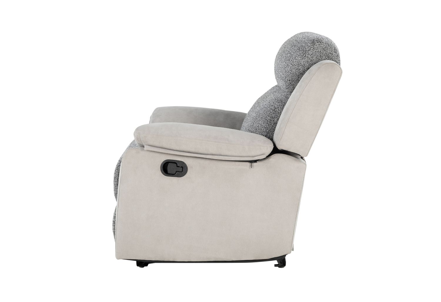 GF - U6027 Gray/White Glider Recliner