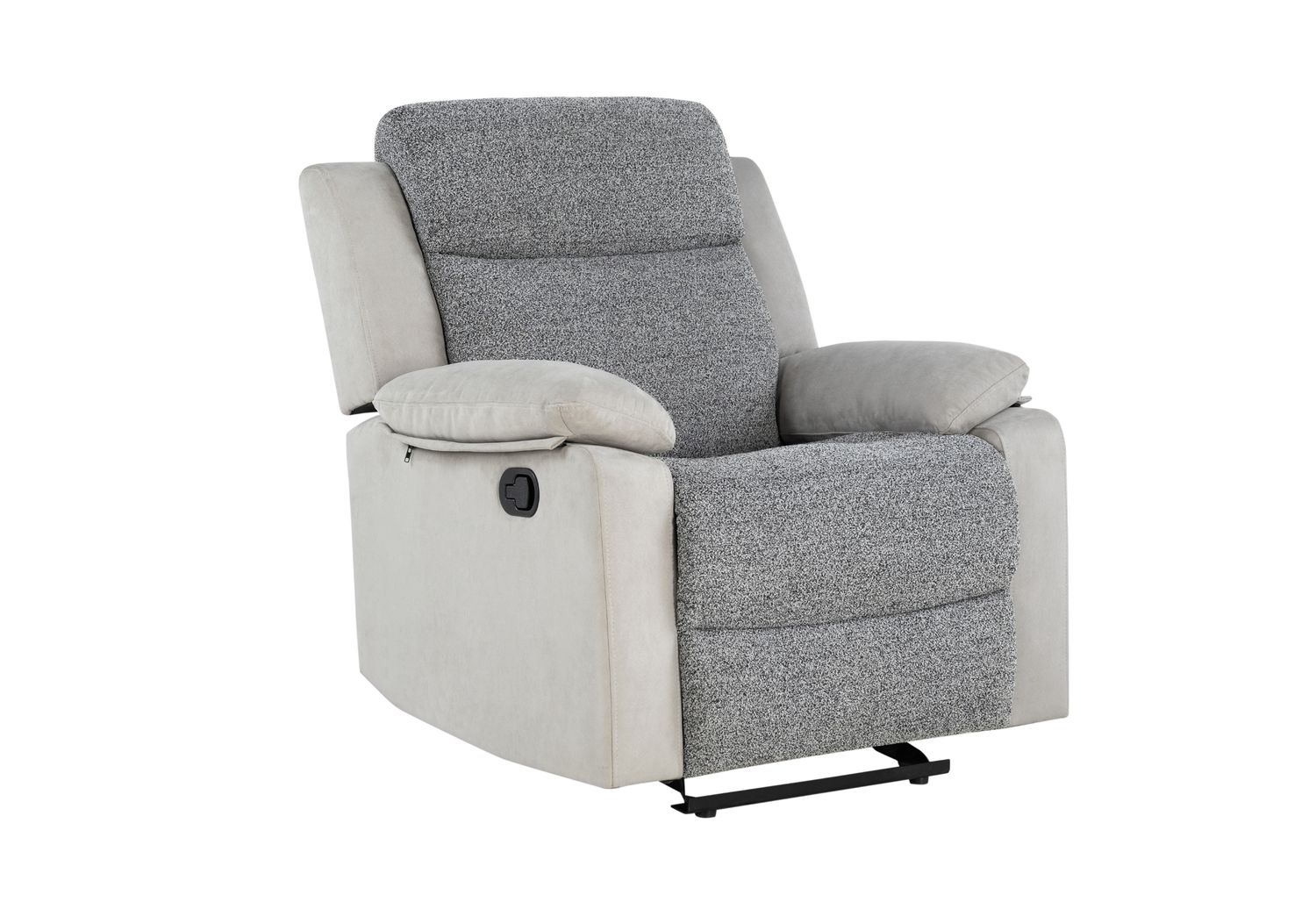 GF - U6027 Gray/White Glider Recliner