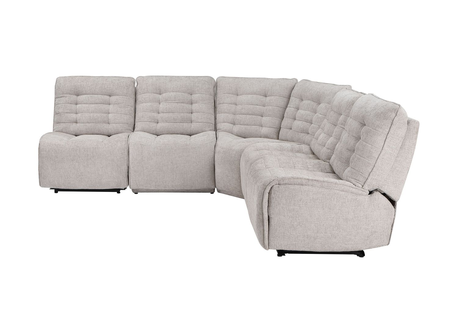 GF U6066 Cream Modular 3 Power Sectional Includes 3 Pwr Ar, 1 Ch, 1 W