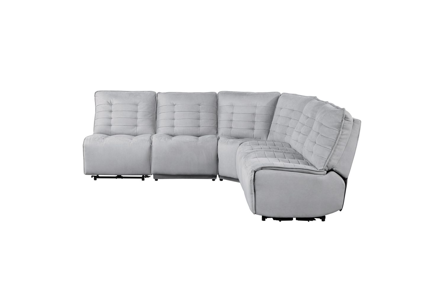 GF U6066 Gray Modular 3 Power Sectional Includes 3 Pwr Ar, 1 W, 1 Ch