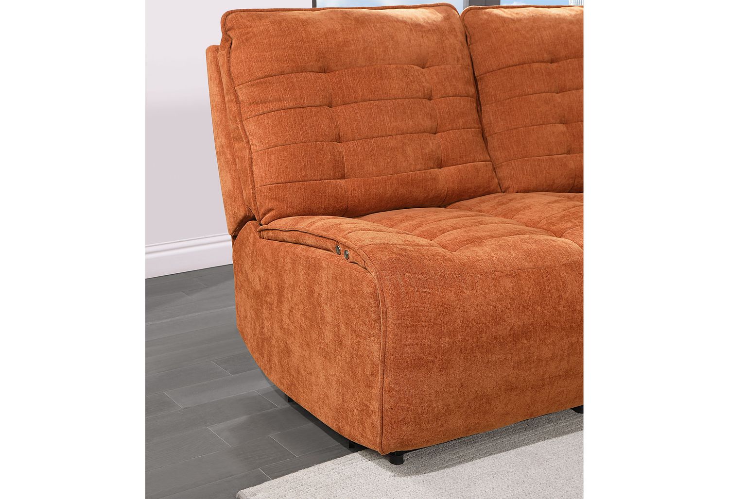 GF U6066 Rust Modular 3 Power Sectional Includes 3 Pwr Ar, 1 W, 1 Ch