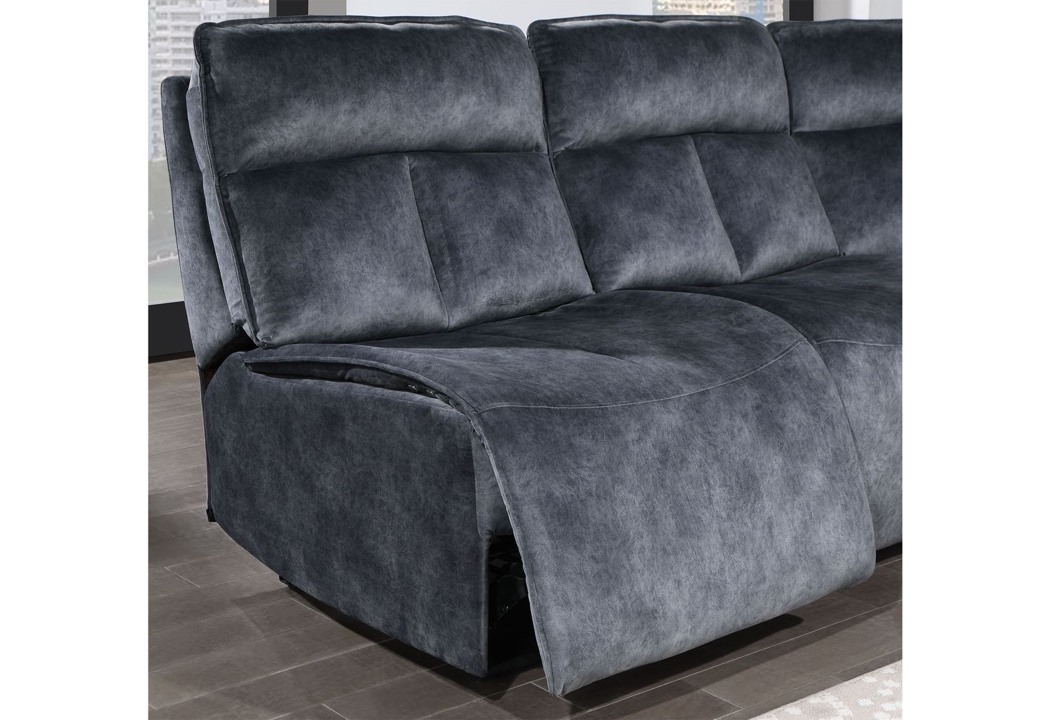 GF U8088 Domino Granite Modular 3 Power Sofa Includes 3 Pwr Ar