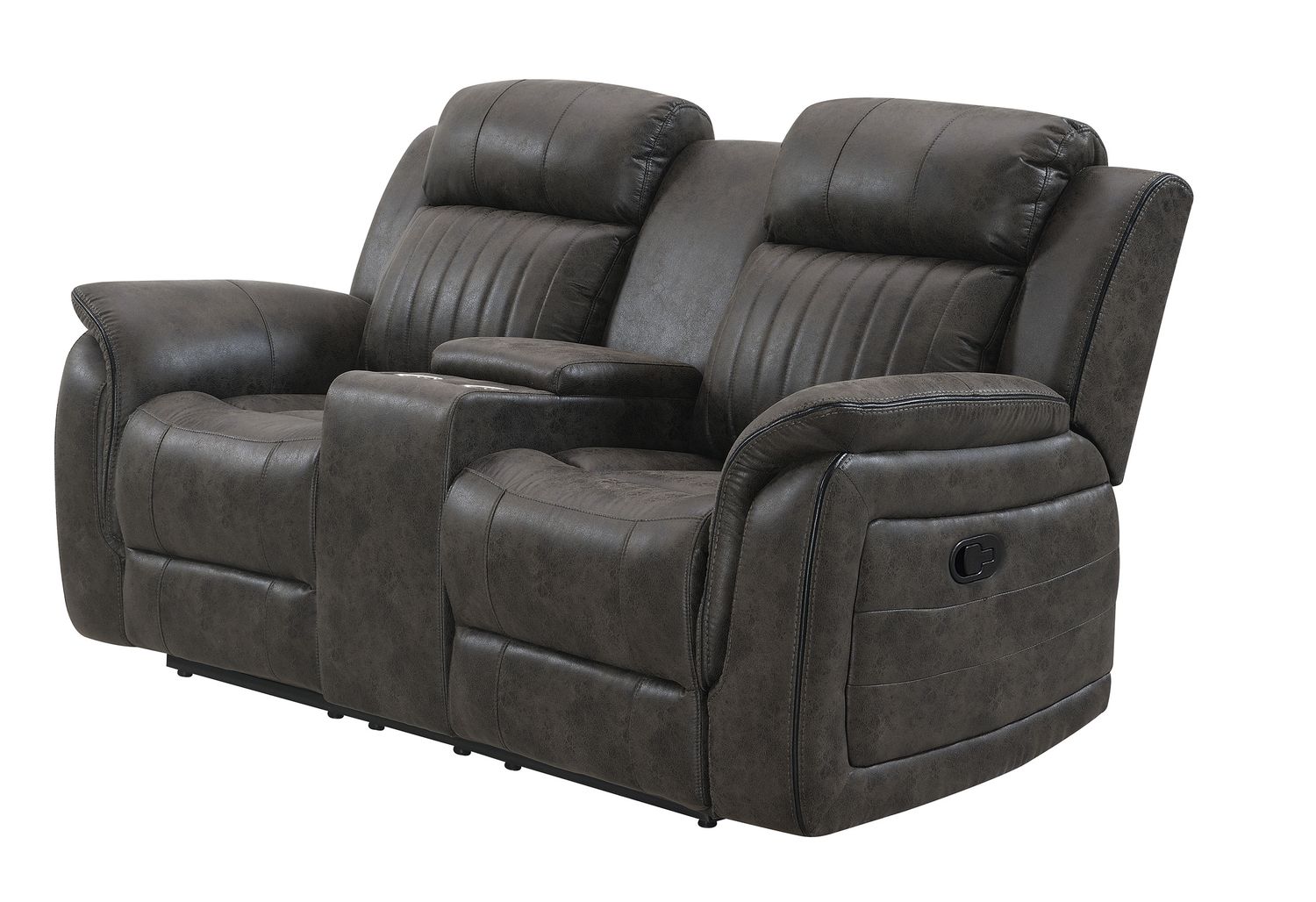 GF - U8517 Gray Console Reclining Loveseat