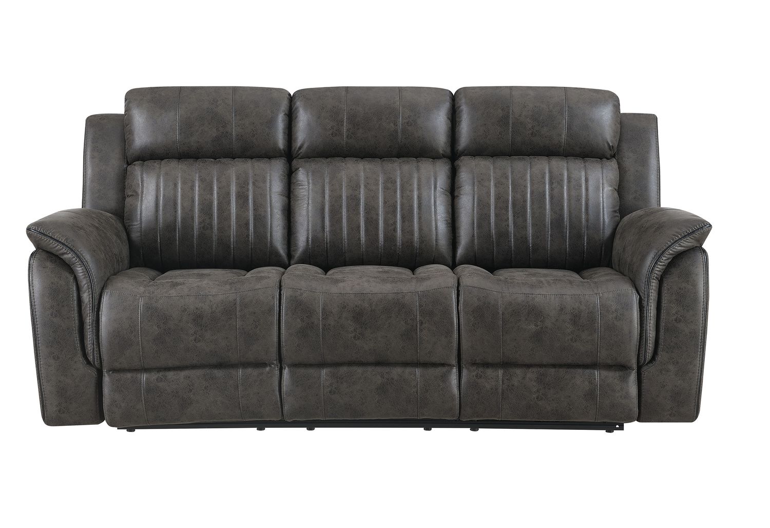 GF - U8517 Gray Reclining Sofa/Console Reclining Loveseat