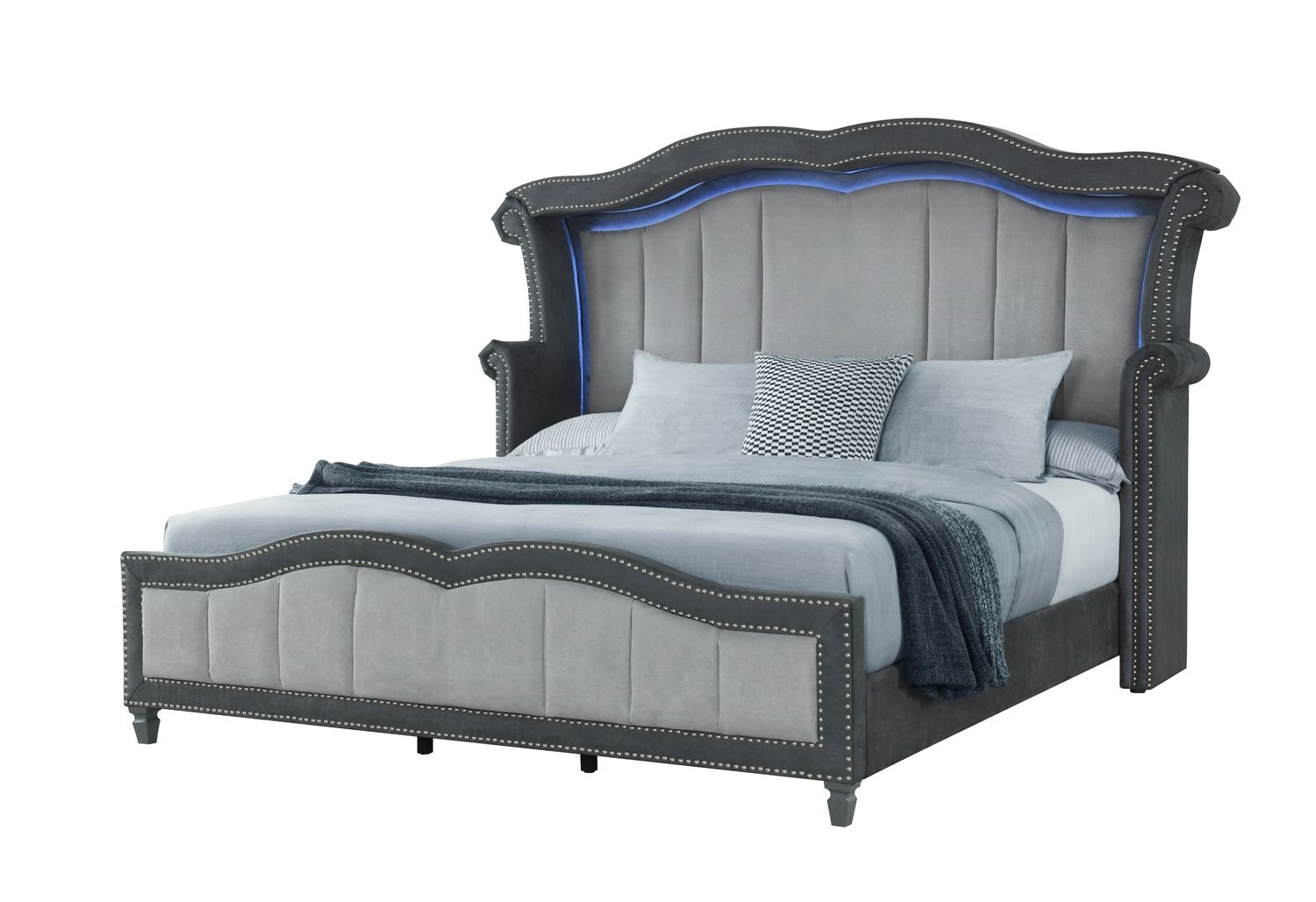 GF Vanna Dark Gray King Bed