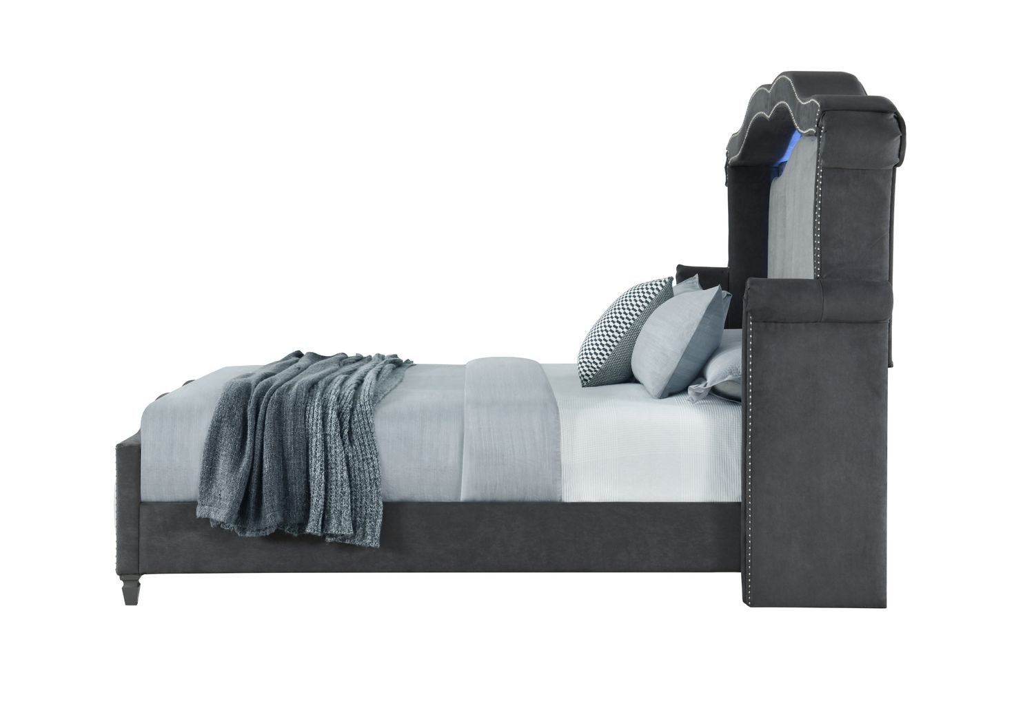 GF Vanna Dark Gray King Bed