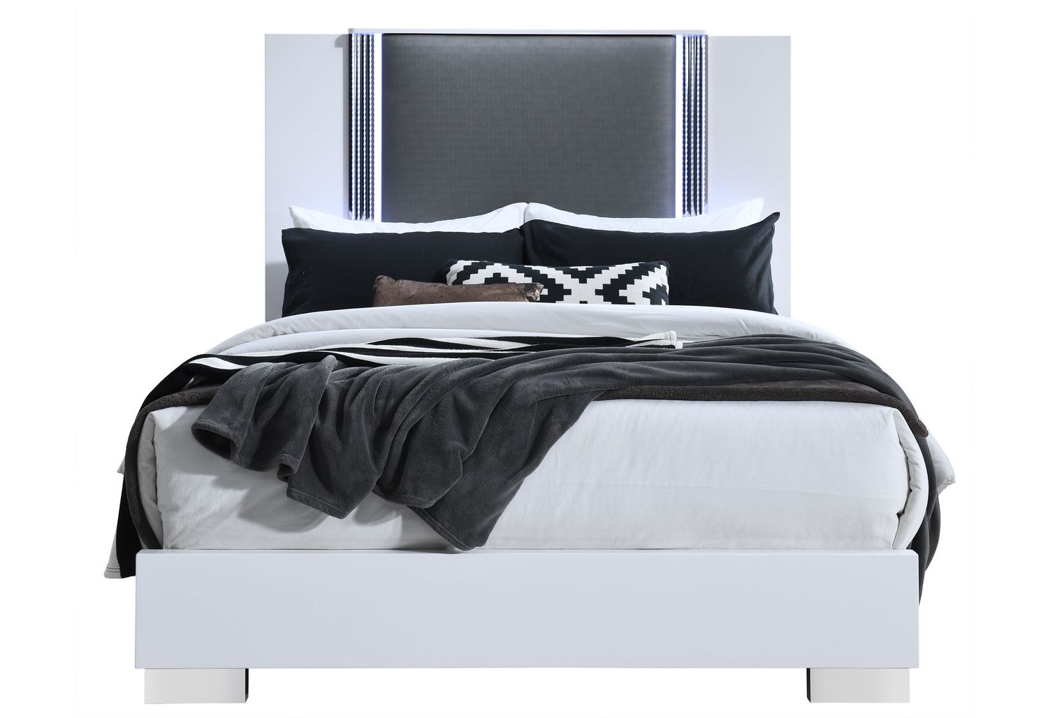 GF Ylime Smooth White Queen Bed Group