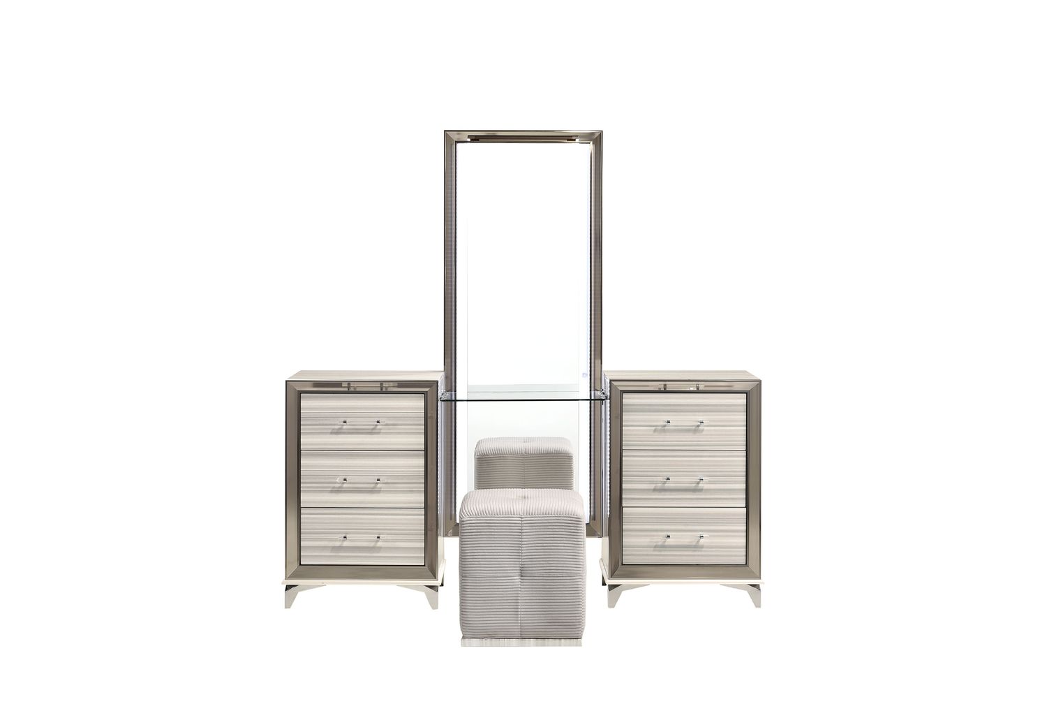 GF - Zambrano Vanity With Led and Vanity Stool