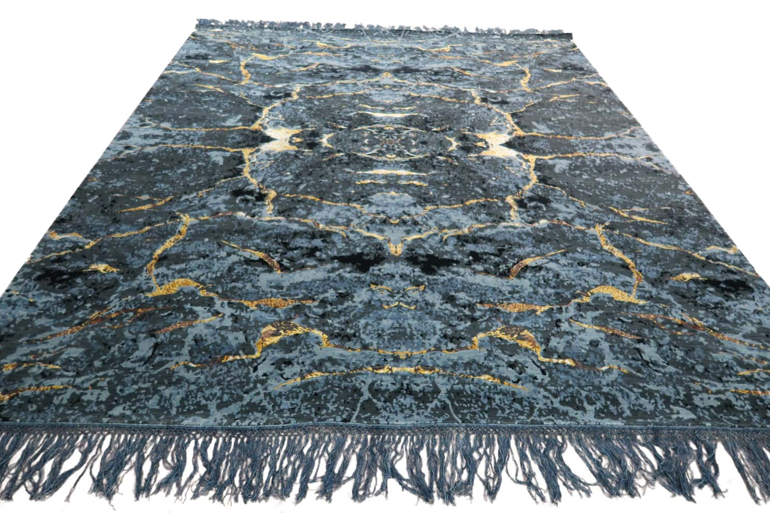 Gordian Rugs Scarab Rug Black - 4" x 6"