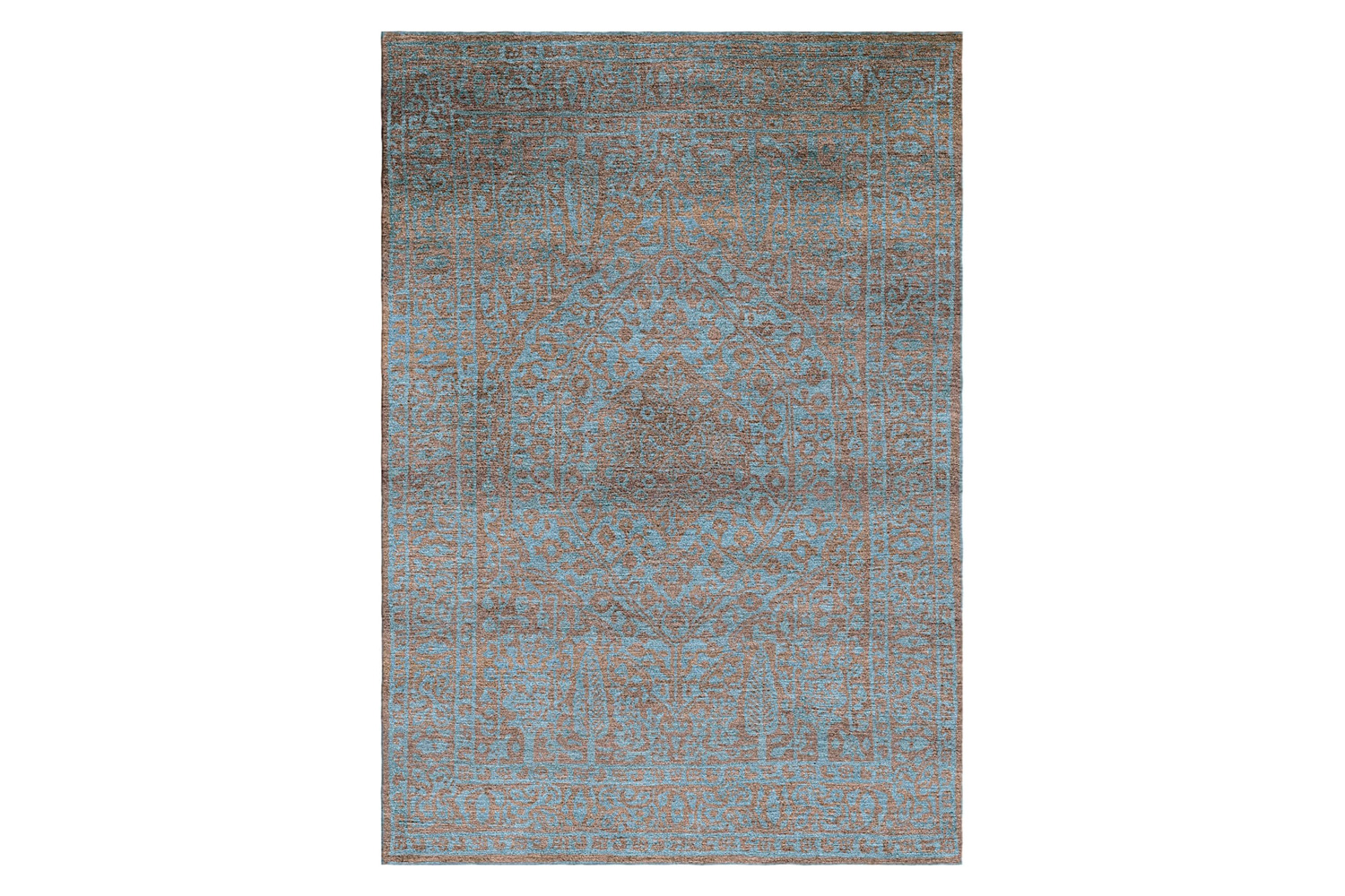 Gordian Rugs - Modern Persian Rug Powder Blue And Gray