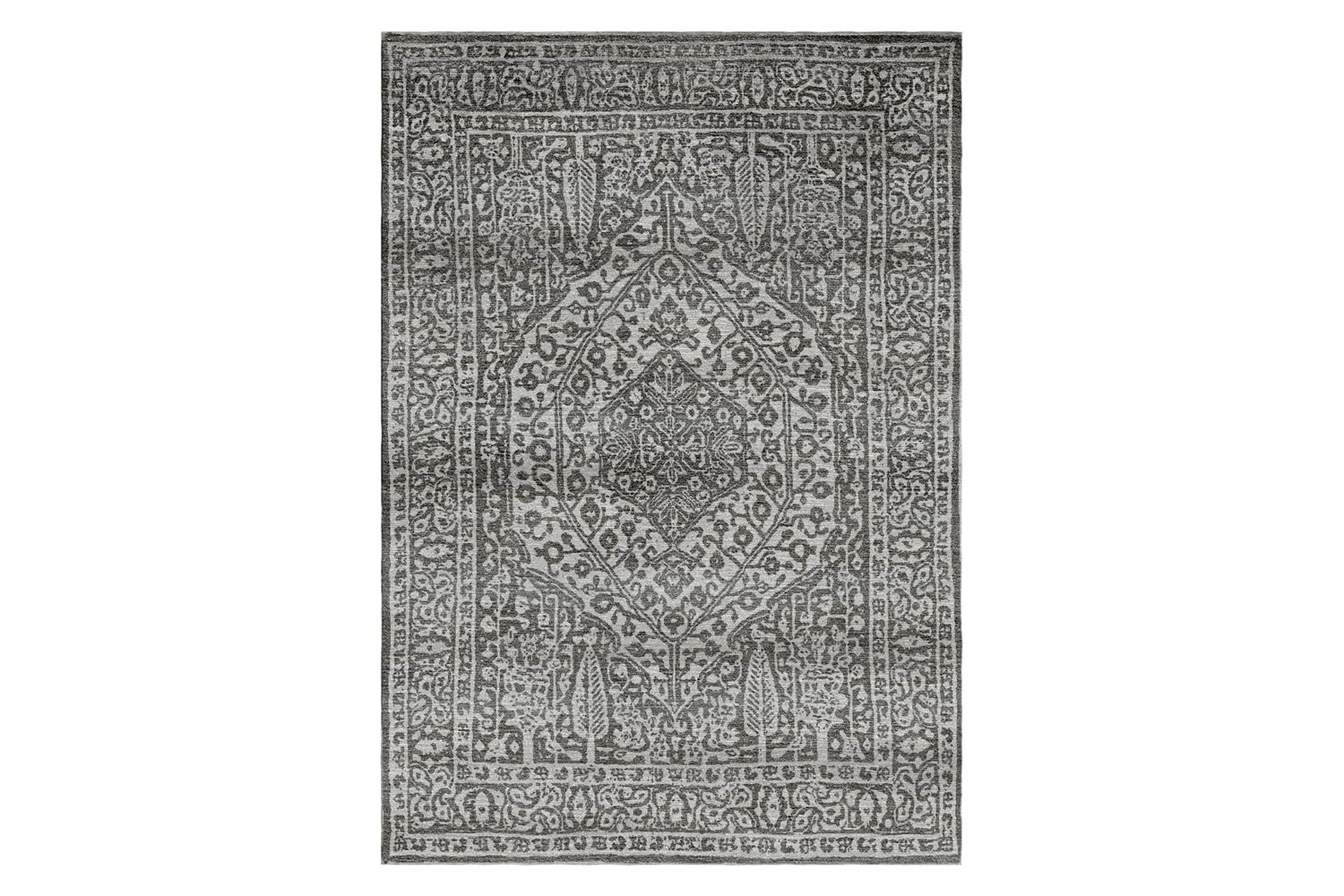 Gordian Rugs - Modern Persian Rug Charcoal Gray