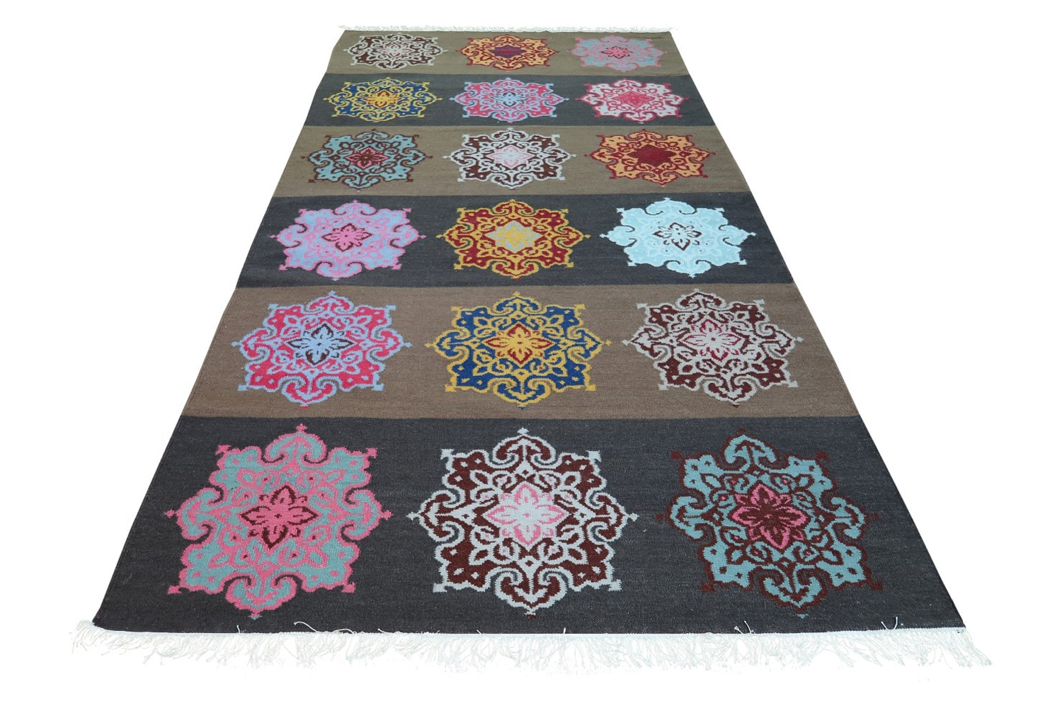 Gordian Rugs - Handmade Colorful Wool Flat Weave Rug