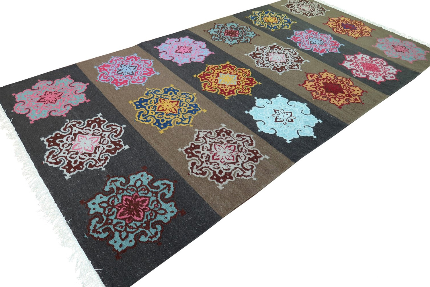 Gordian Rugs - Handmade Colorful Wool Flat Weave Rug