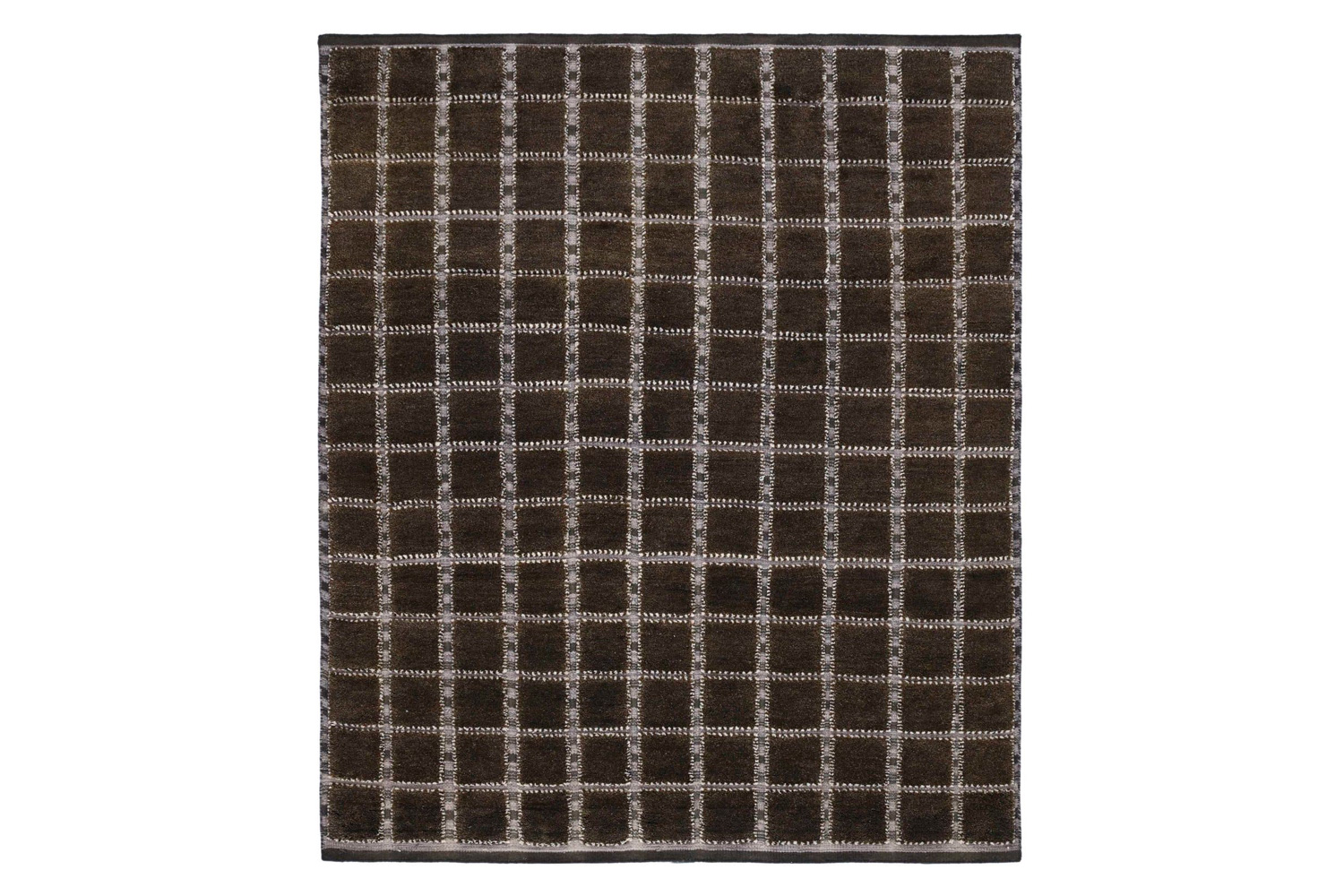 Gordian Rugs - Scandinavian Checker Board Rug Green