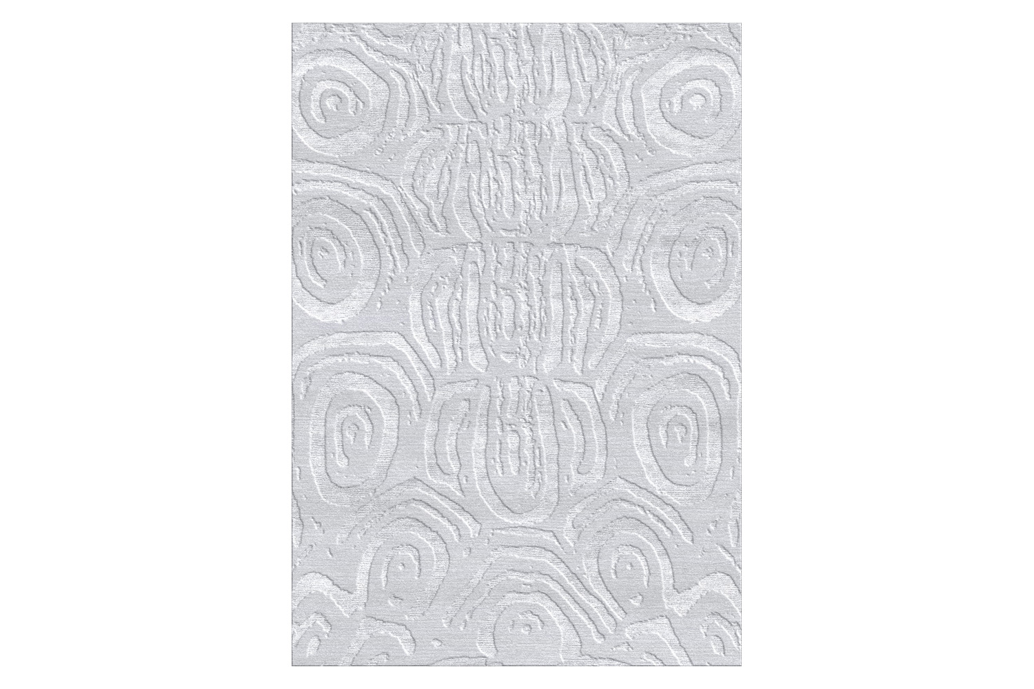 Gordian Rugs - Aldabra Silver Silk Rug