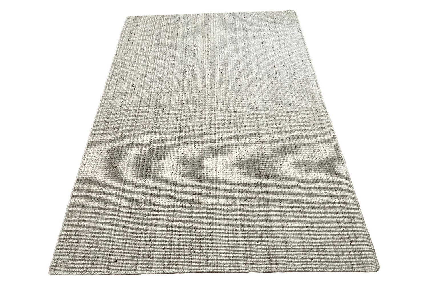 Gordian Rugs - Handwoven Beige Popcorn Braided Rug Performance Fabric