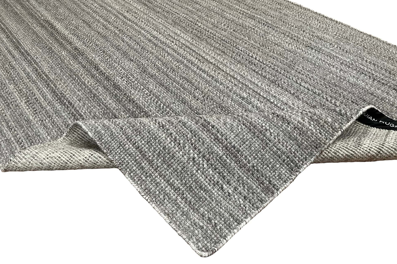 Gordian Rugs Handwoven Gray Popcorn Rug Pet Performance Fabric - 4" x 6"