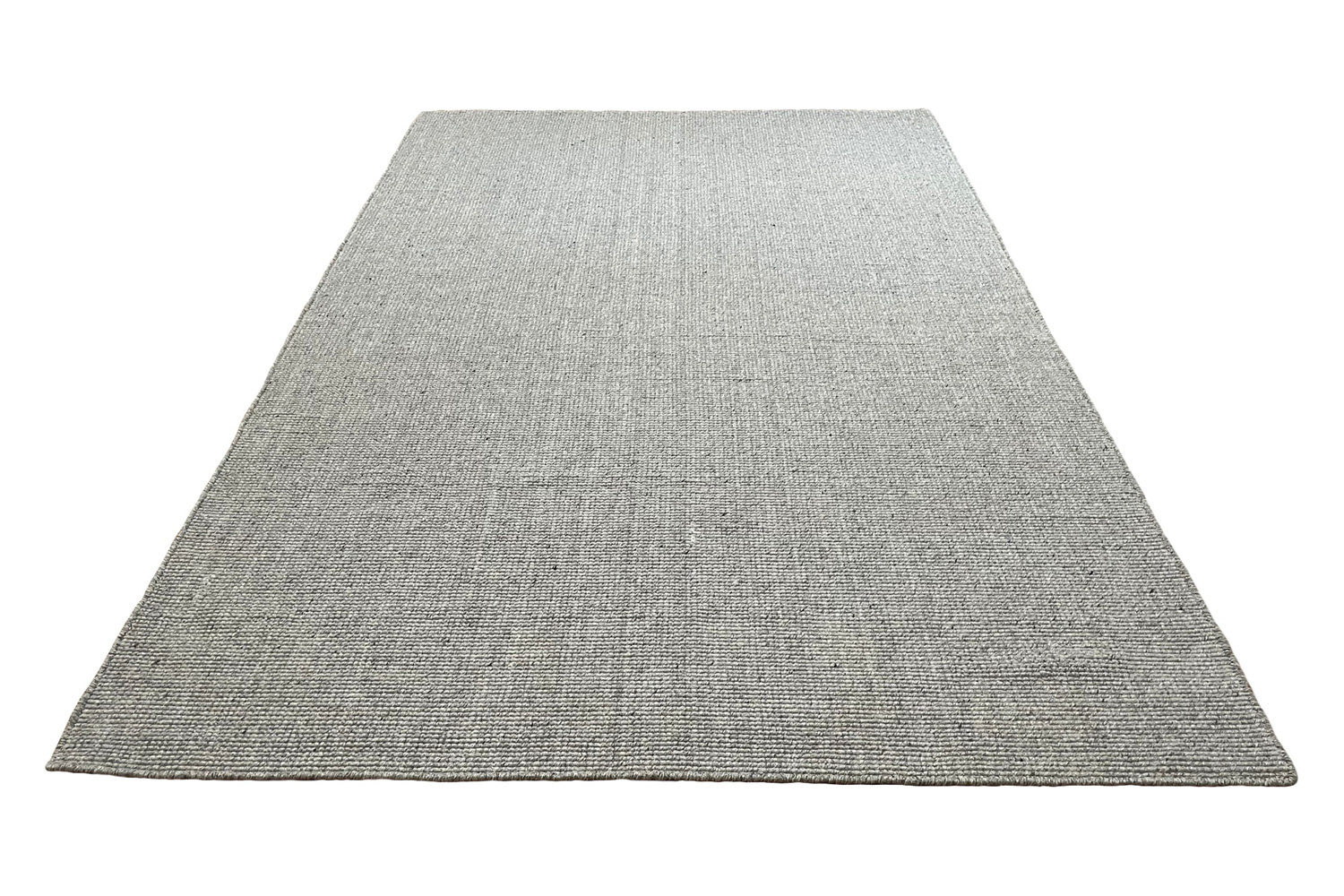 Gordian Rugs Handwoven Gray Popcorn Rug Pet Performance Fabric - 4" x 6"