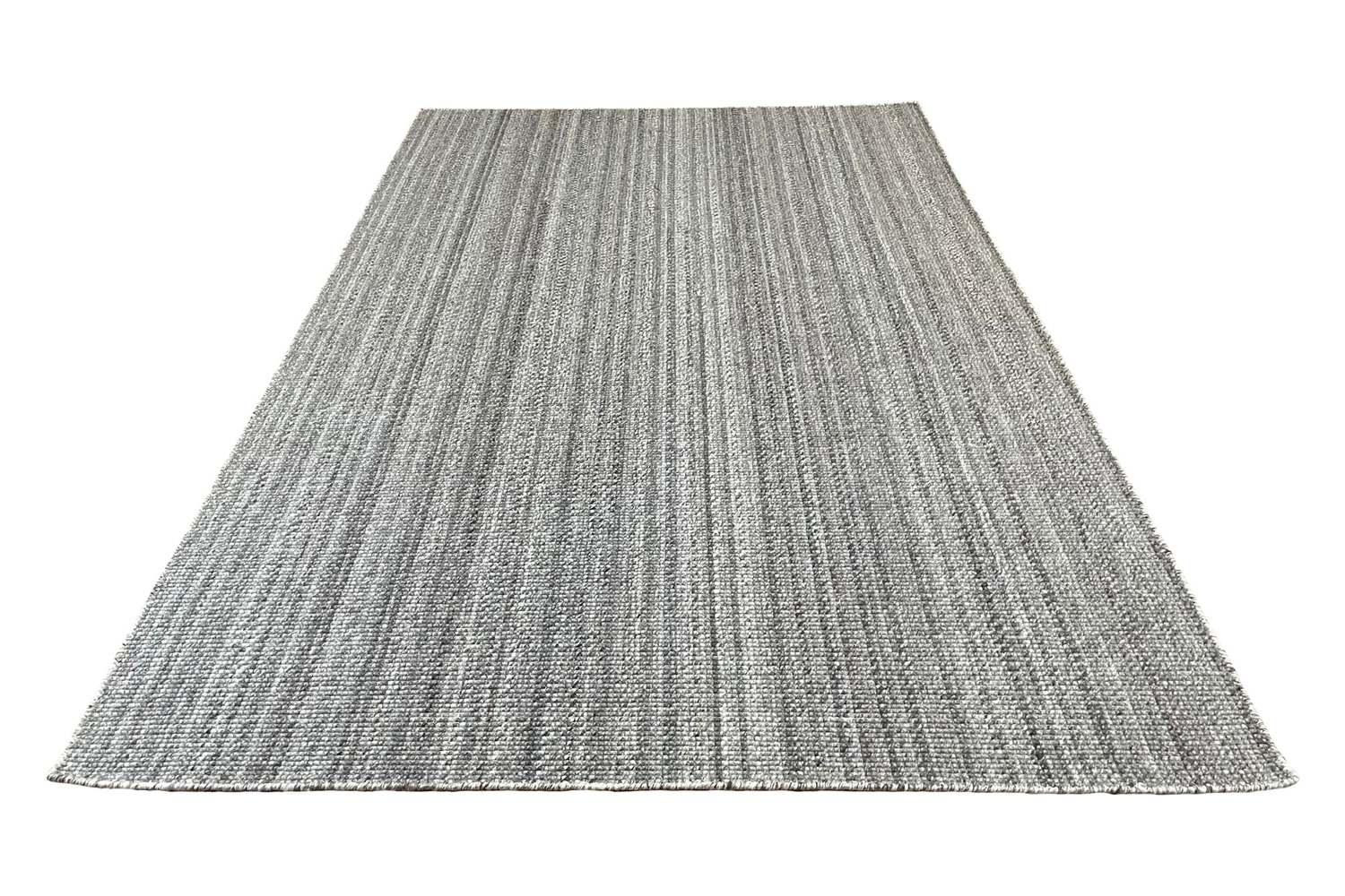 Gordian Rugs Handwoven Gray Popcorn Rug Pet Performance Fabric - 4" x 6"