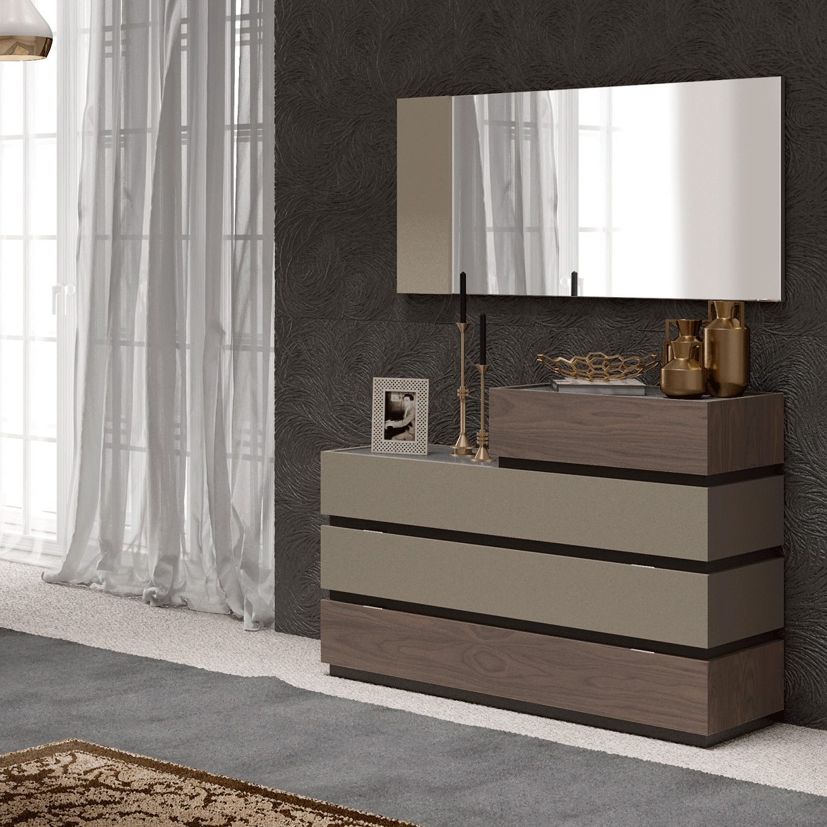 Garcia Sabate Leo 120cm Single Dresser - Grafito Matt/Cuerda