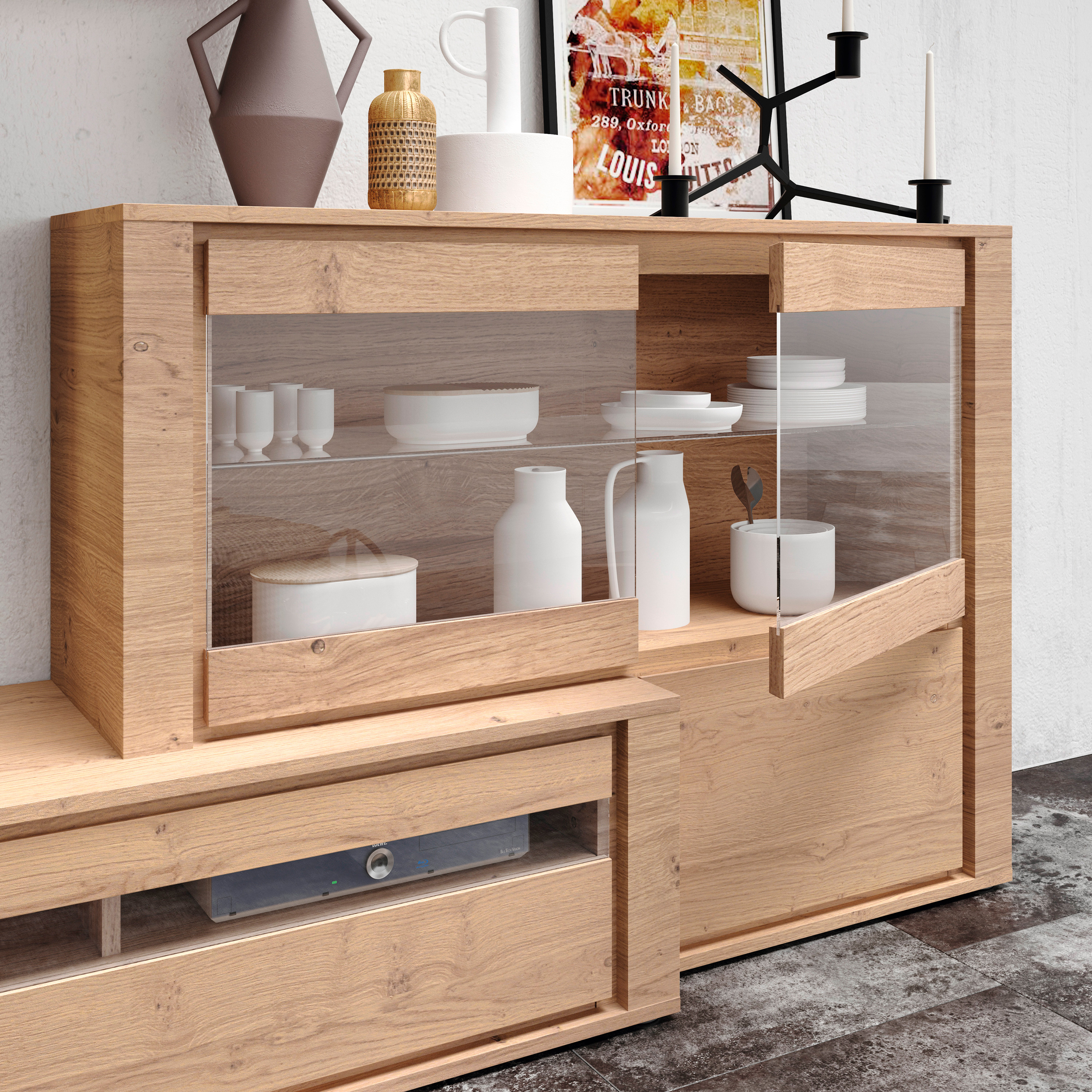 Garcia Sabate - Hardy Composition 1 TV Stand in Roble Montana