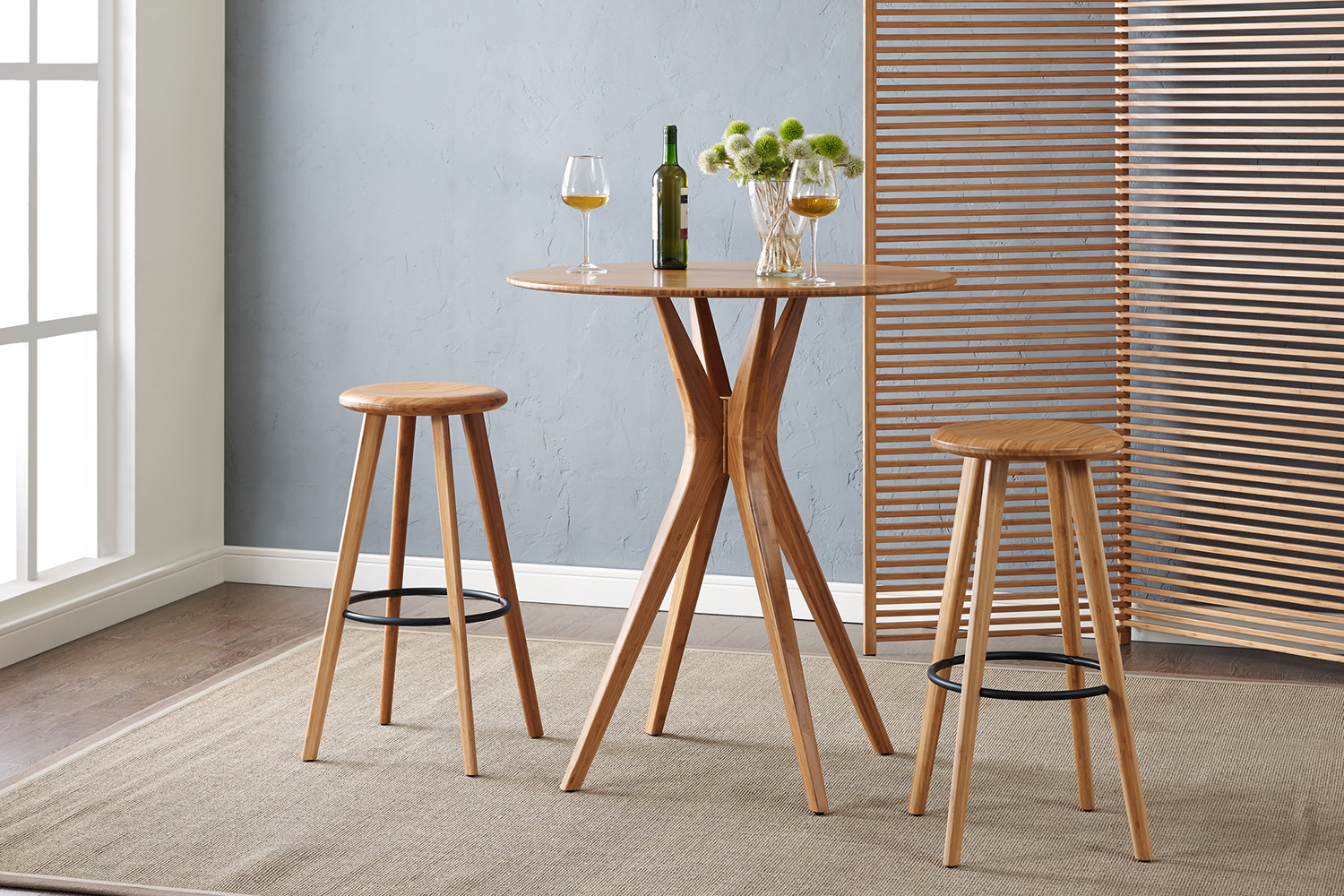 Greenington - Mimosa Bar Height Stool Set of 2 in Caramelized, Bamboo