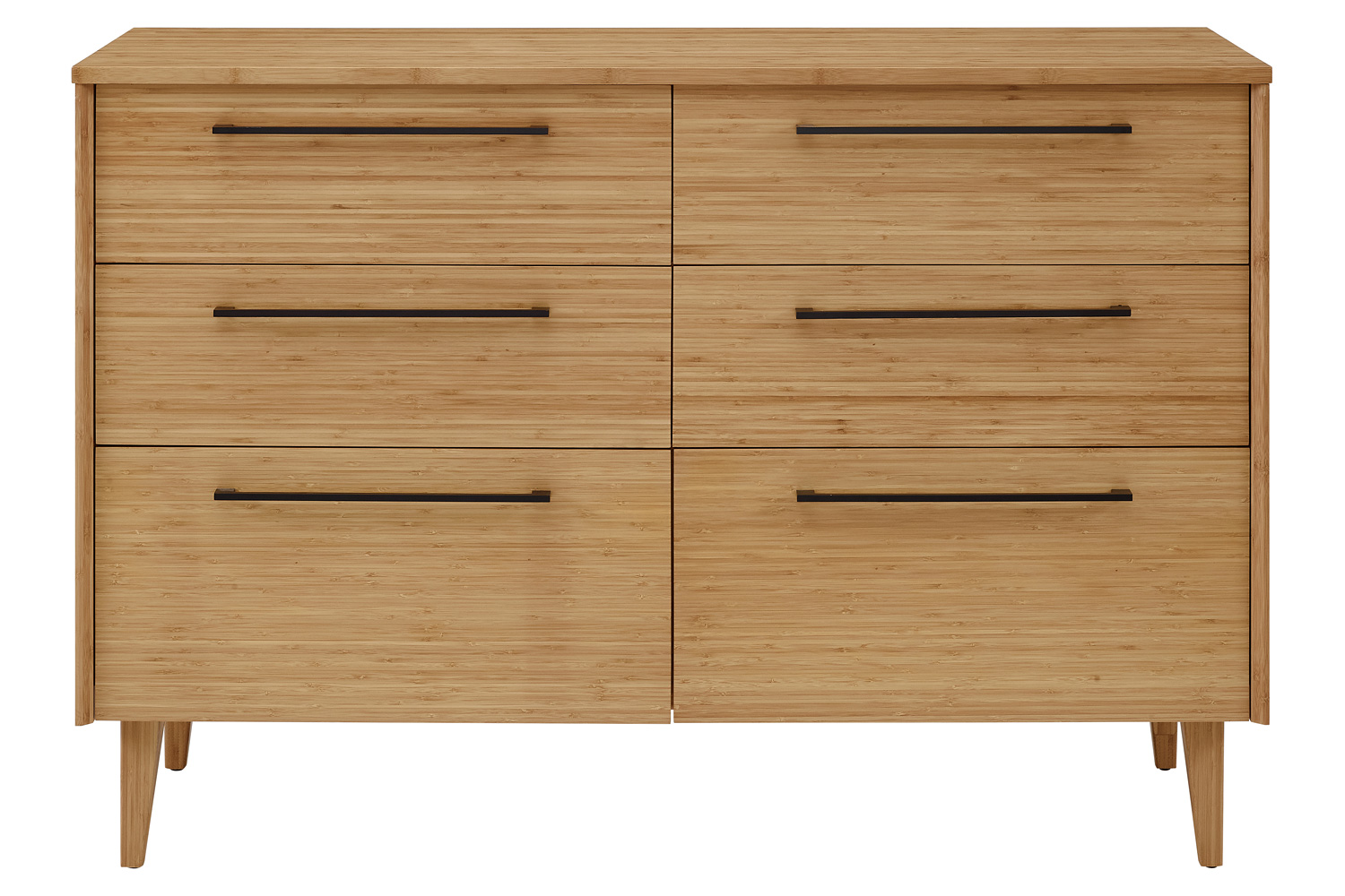 Greenington - Sienna Six Drawer Double Dresser in Caramelized, Bamboo