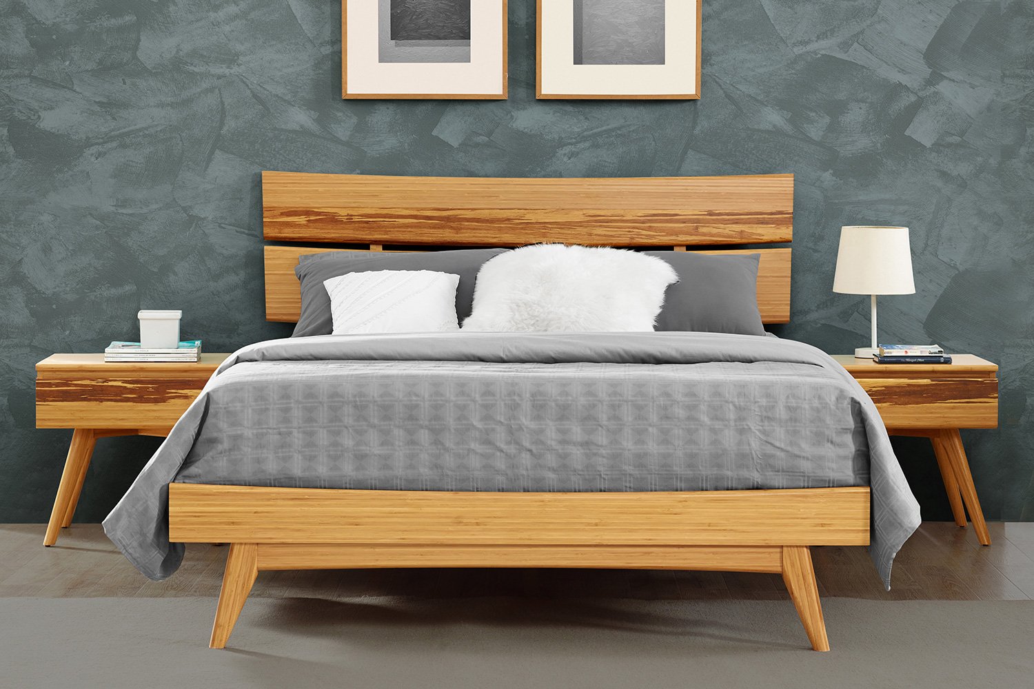 Greenington Azara Platform Bed - Caramelized, California King Size