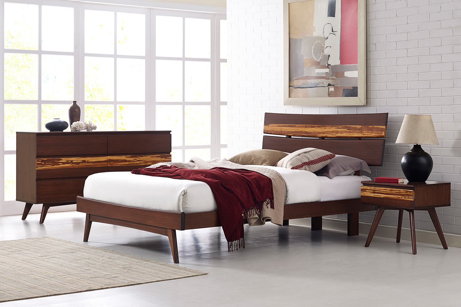 Greenington Azara Platform Bed - Sable, California King Size