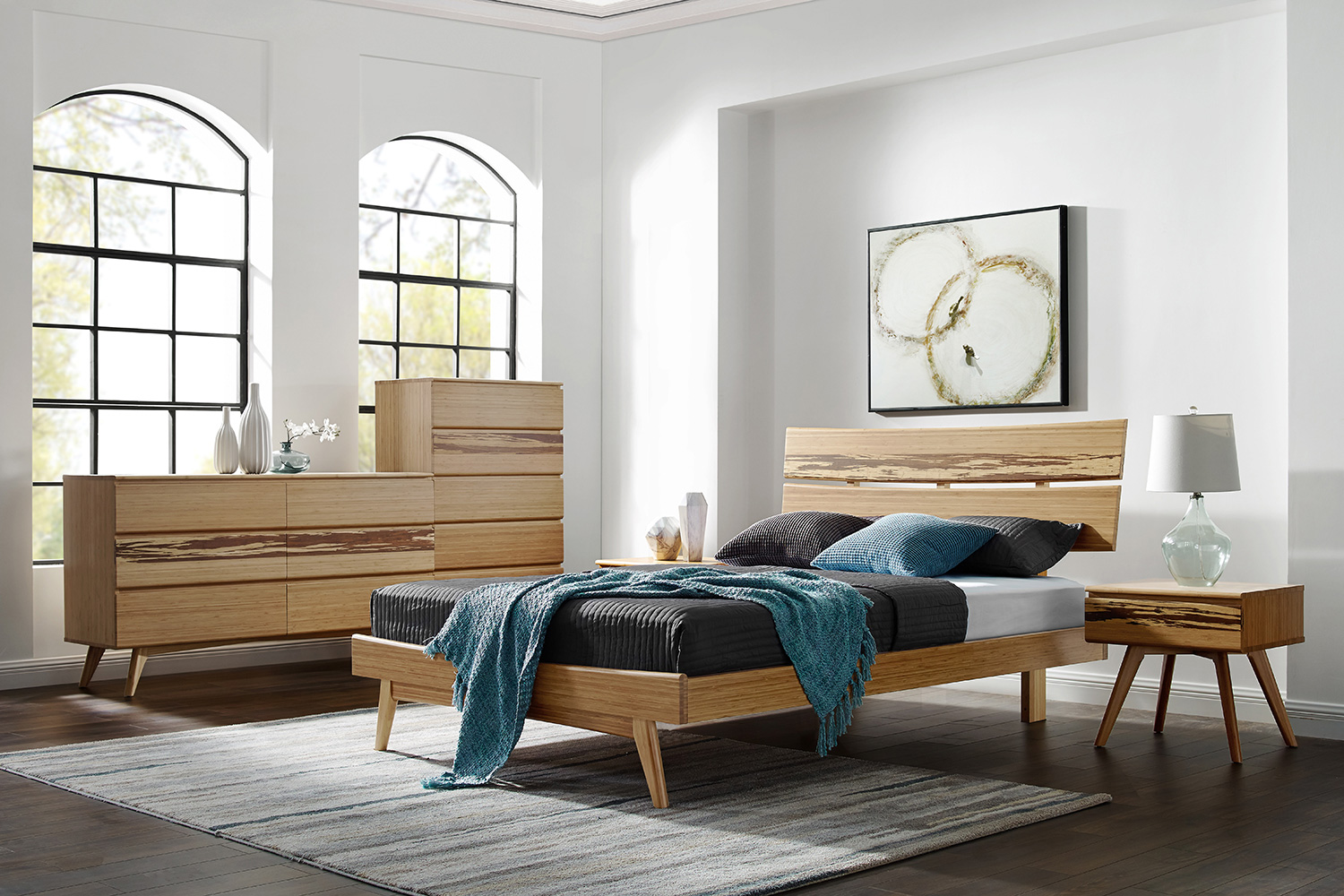 Greenington Azara Platform Bed - Caramelized, Eastern King Size