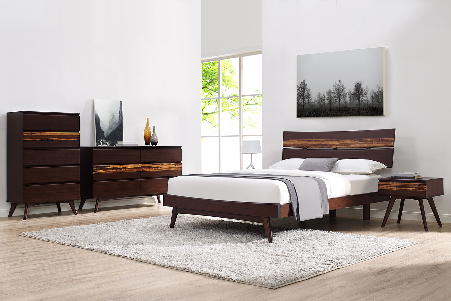 Greenington Azara Platform Bed - Sable, Eastern King Size