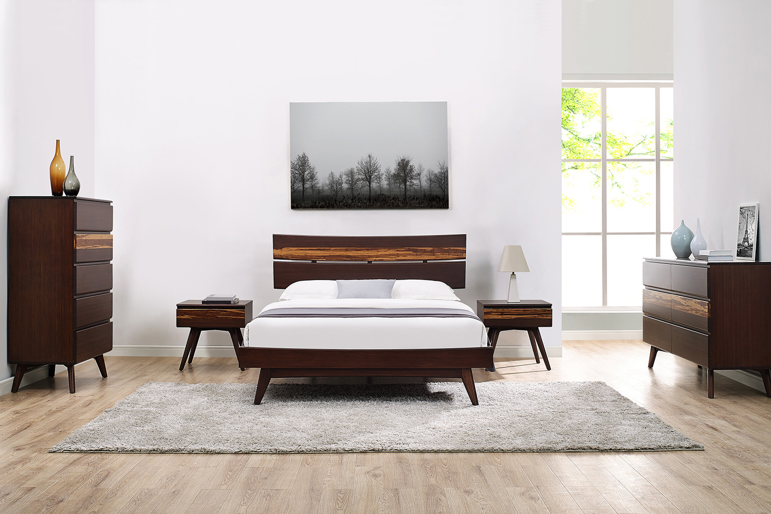 Greenington Azara Platform Bed - Sable, Eastern King Size