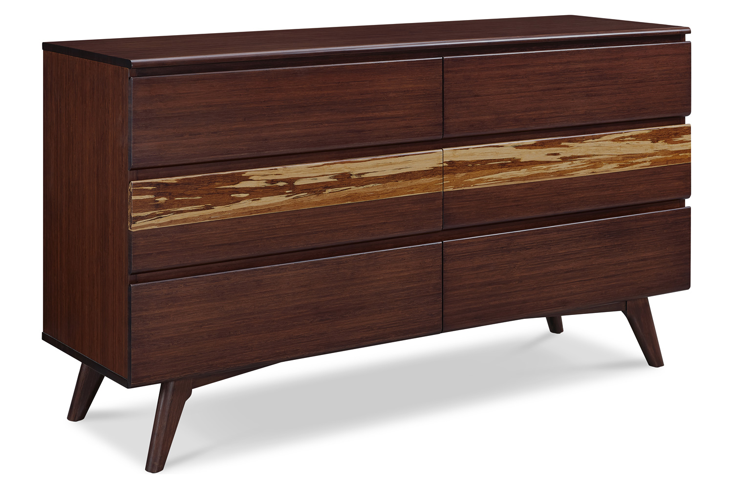 Greenington Azara Six Drawer Double Dresser - Sable, Bamboo