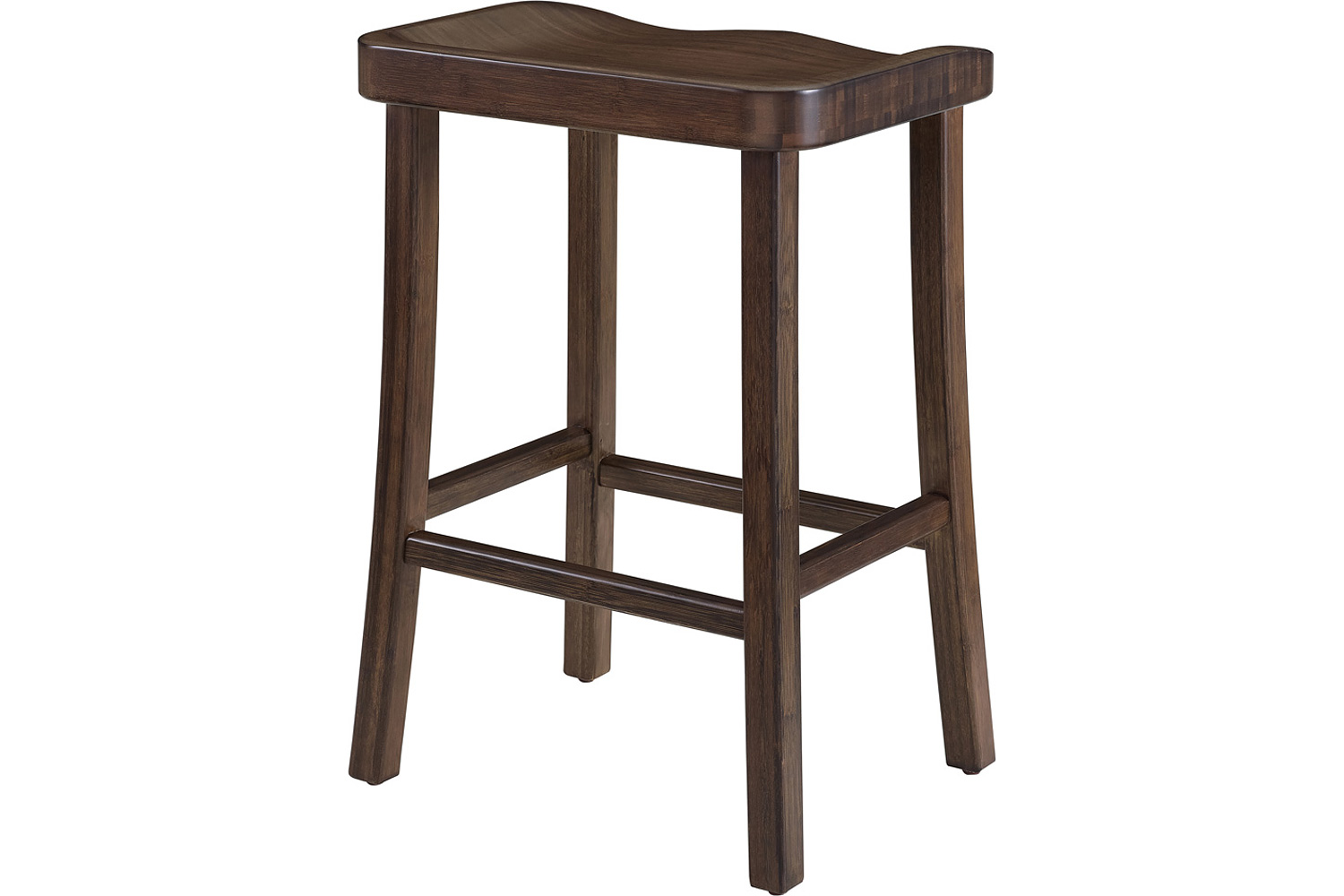 Greenington Tulip Counter Height Stool Set of 2 - Black Walnut, Bamboo