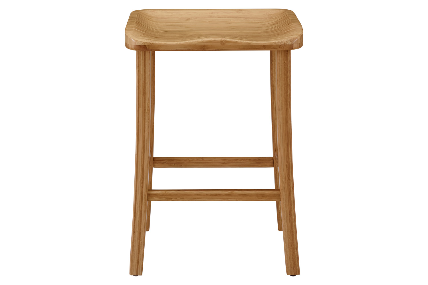 Greenington Tulip Bar Height Stool Set of 2 - Caramelized, Bamboo