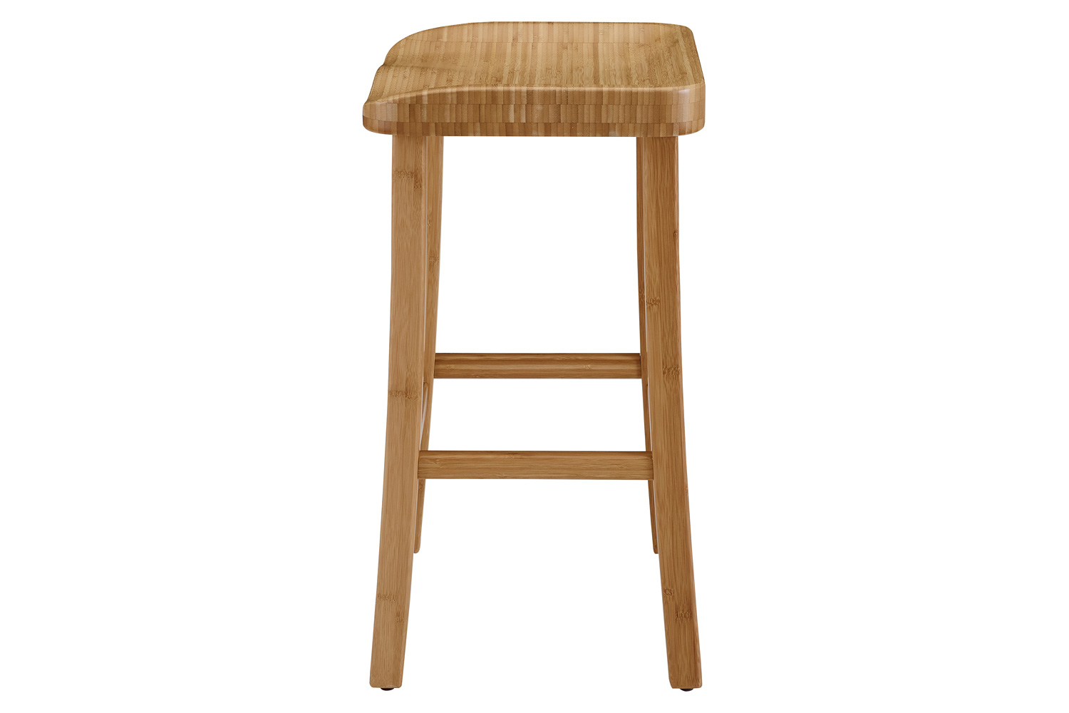 Greenington Tulip Bar Height Stool Set of 2 - Caramelized, Bamboo