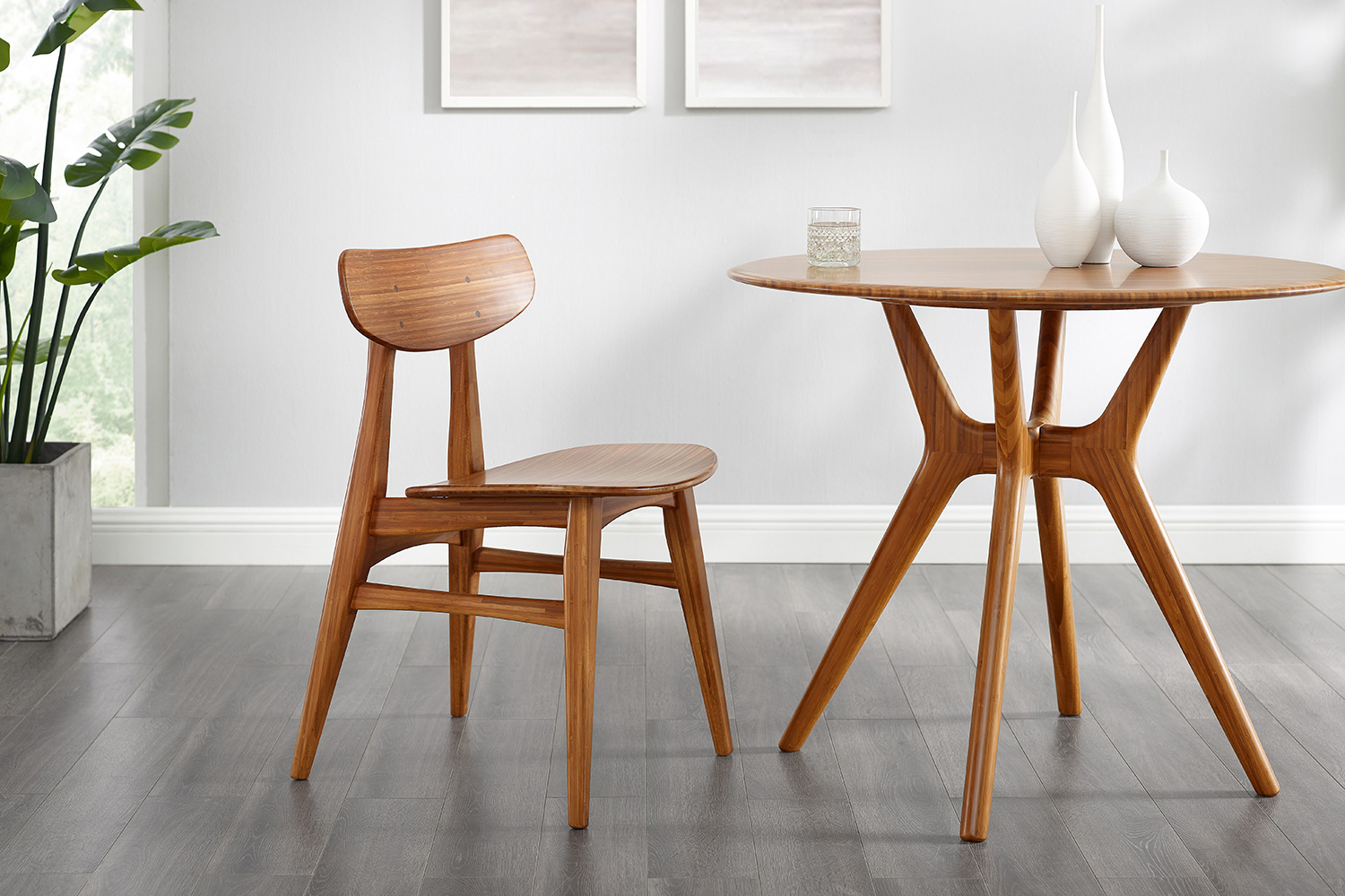 Greenington Cassia Dining Chair Set of 2 - Amber, Bamboo