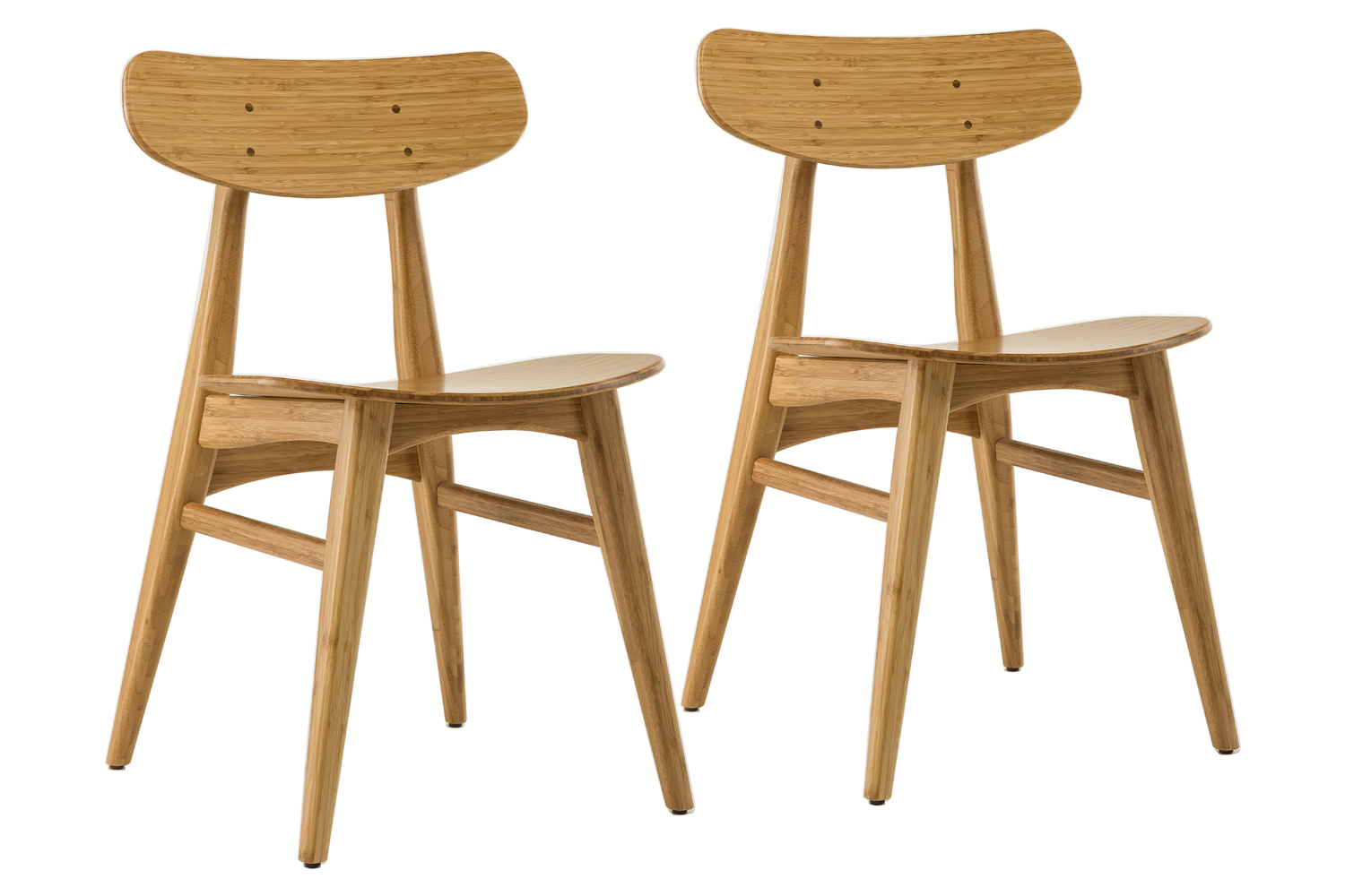 Greenington Cassia Dining Chair Set of 2 - Caramelized, Bamboo