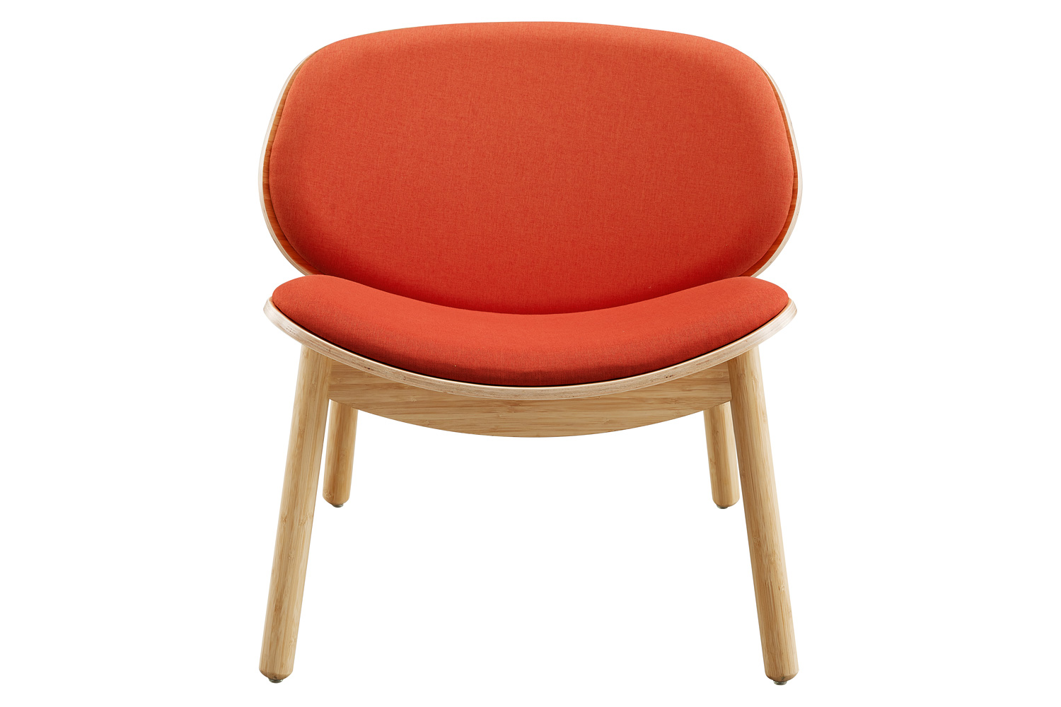 Greenington Danica Lounge Chair - Wheat/Red, Moso Bamboo