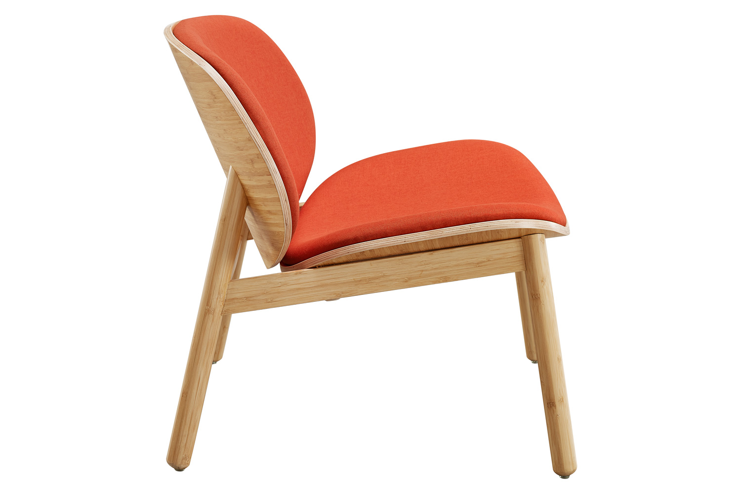 Greenington Danica Lounge Chair - Wheat/Red, Moso Bamboo