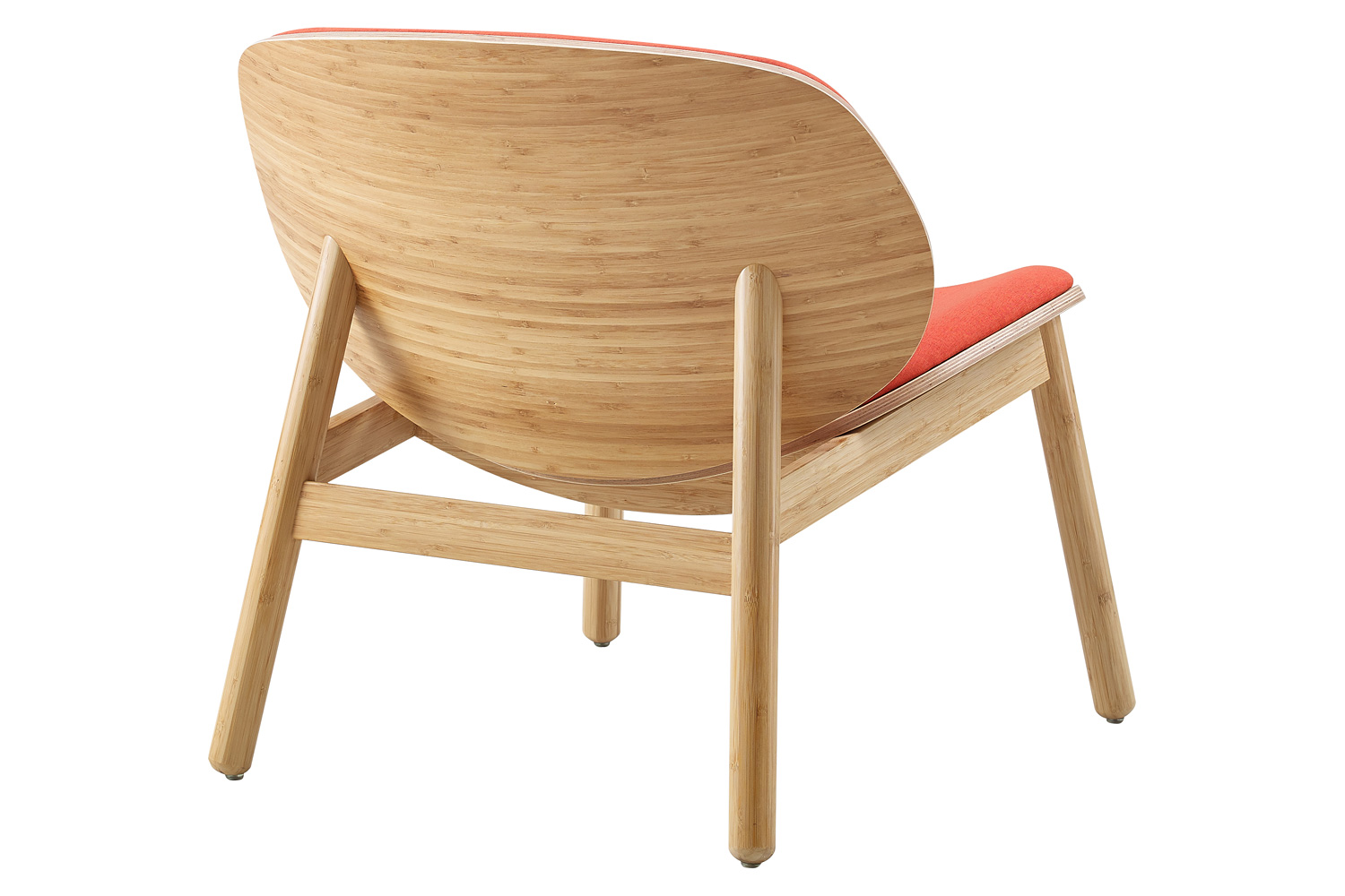 Greenington Danica Lounge Chair - Wheat/Red, Moso Bamboo