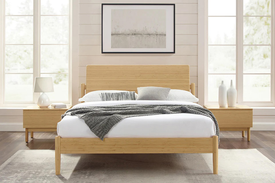 Greenington Monterey Platform Bed - Wheat, Queen Size