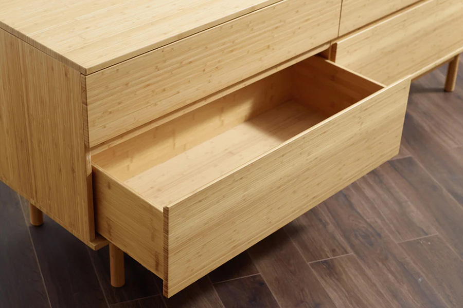 Greenington - Monterey 4 Drawer Double Dresser in Wheat, Solid Moso Bamboo